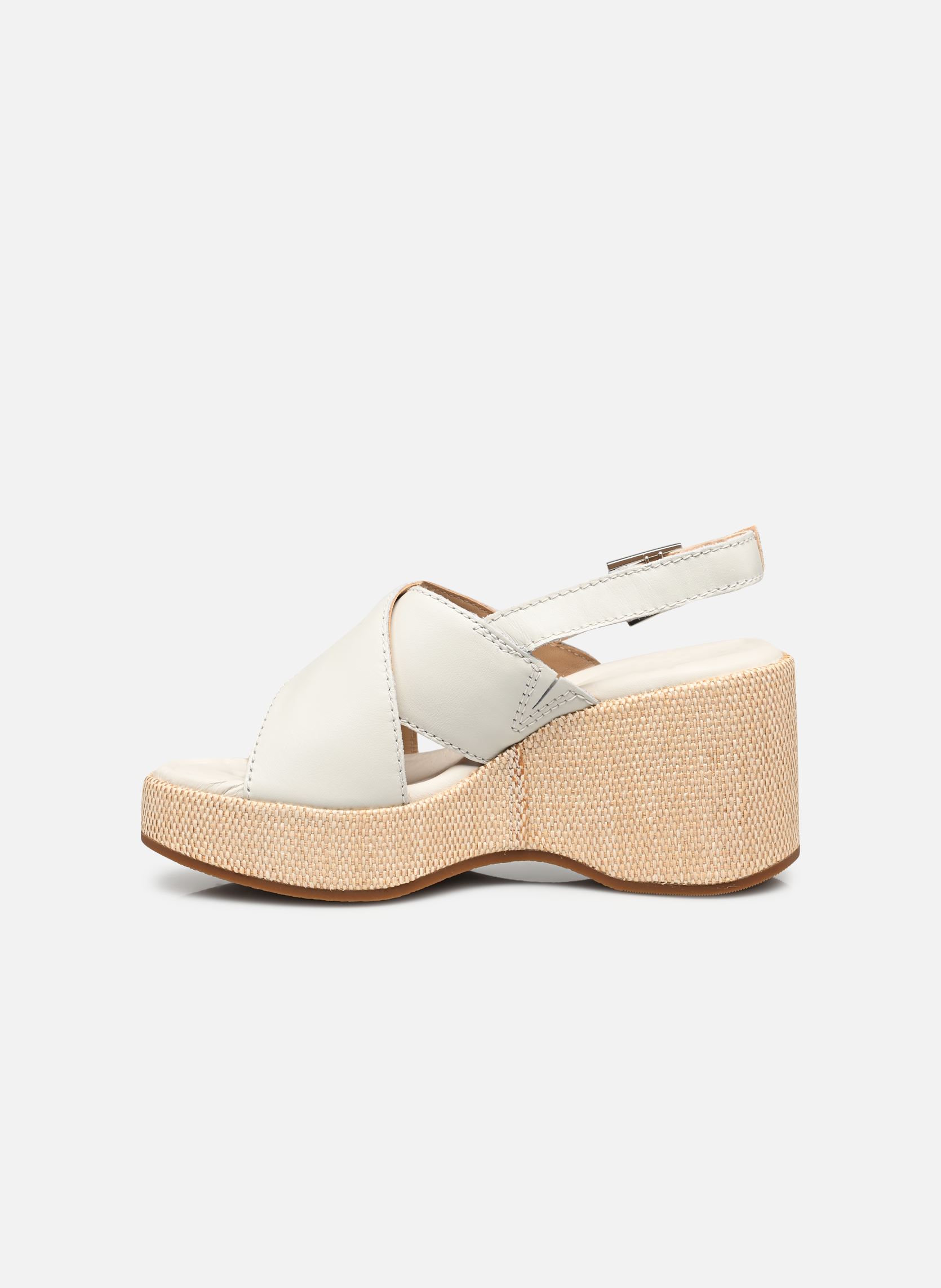 Sandalen met sleehak en plateau Manon Wish dames wit Clarks Sandalen met sleehak en plateau Manon Wish dames wit OFF WHITE LEA