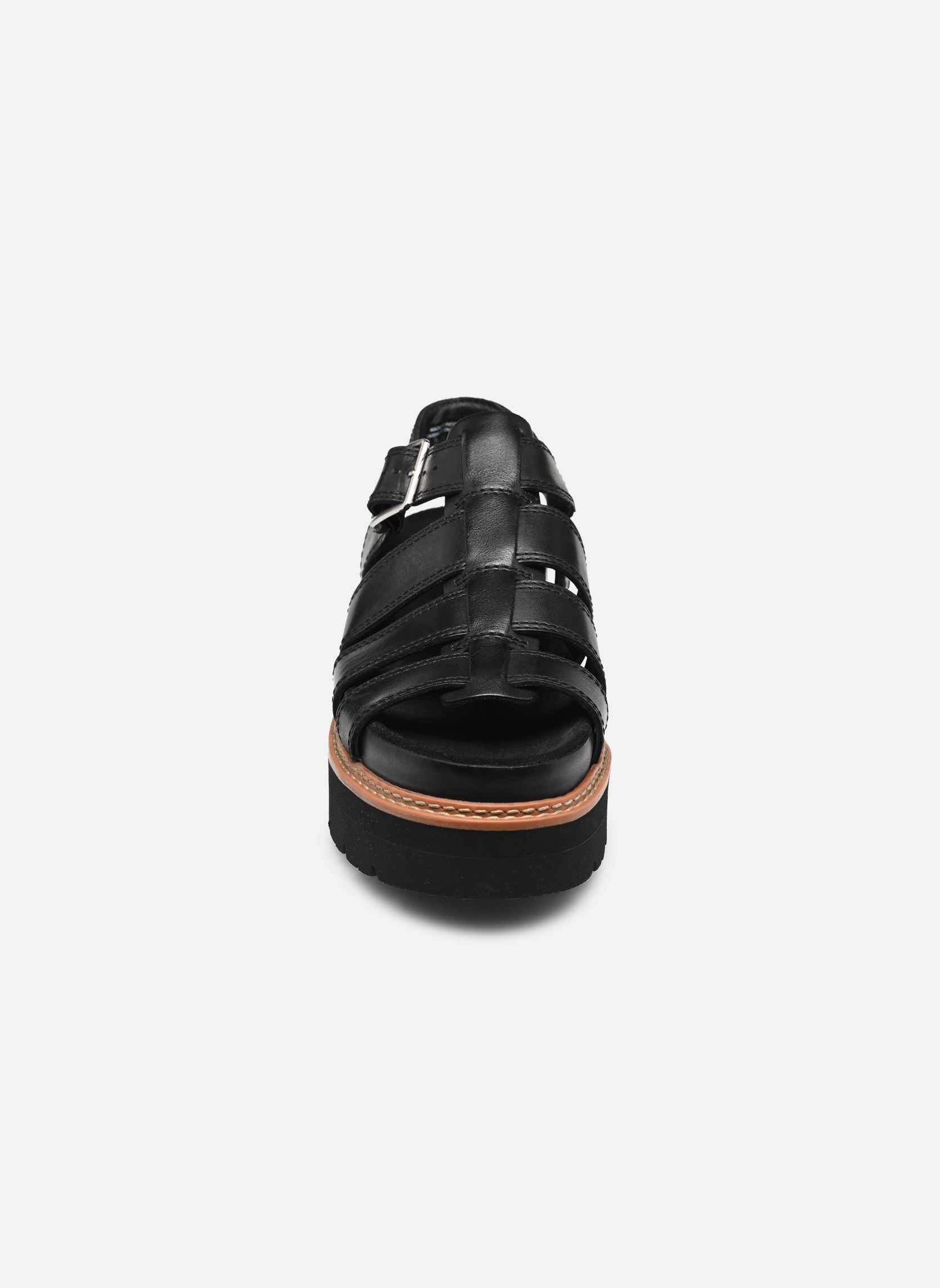 Sandales plates Orianna Twist femme noir Clarks Sandales plates Orianna Twist femme noir BLACK LEATHER