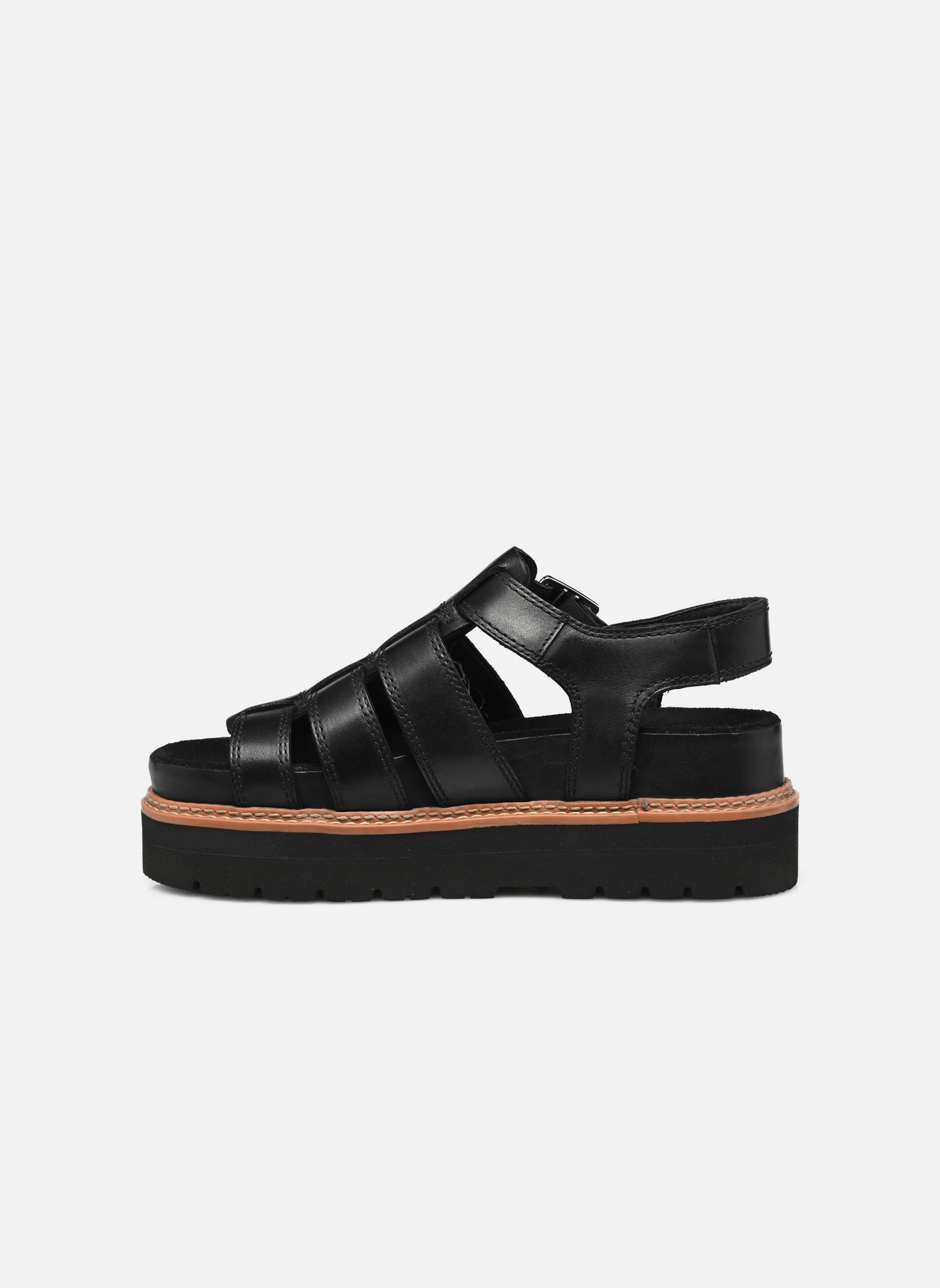 Sandales plates Orianna Twist femme noir Clarks Sandales plates Orianna Twist femme noir BLACK LEATHER