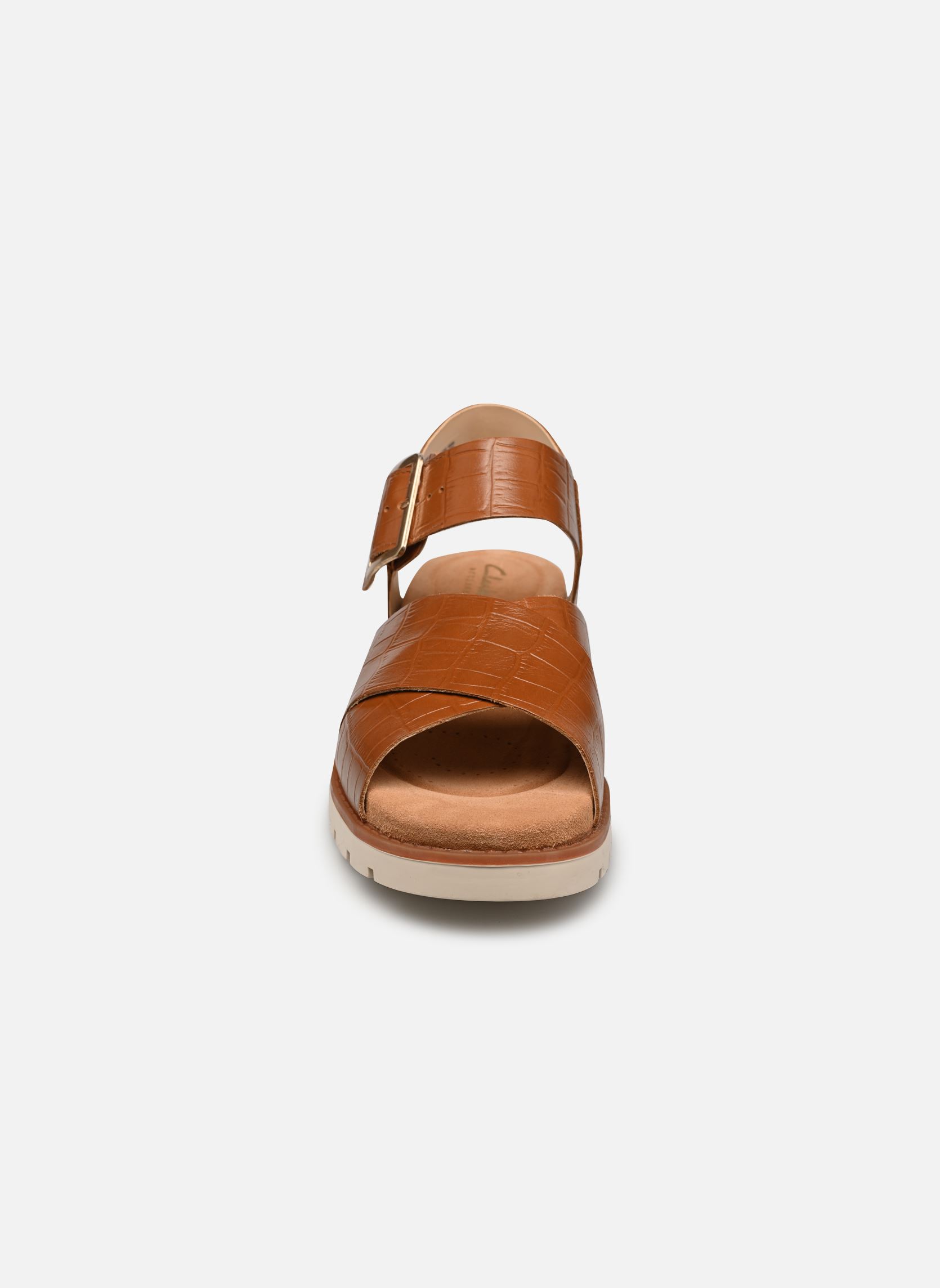 Platte sandalen Orinoco Cross dames bruin Clarks Platte sandalen Orinoco Cross dames bruin TAN INTEREST
