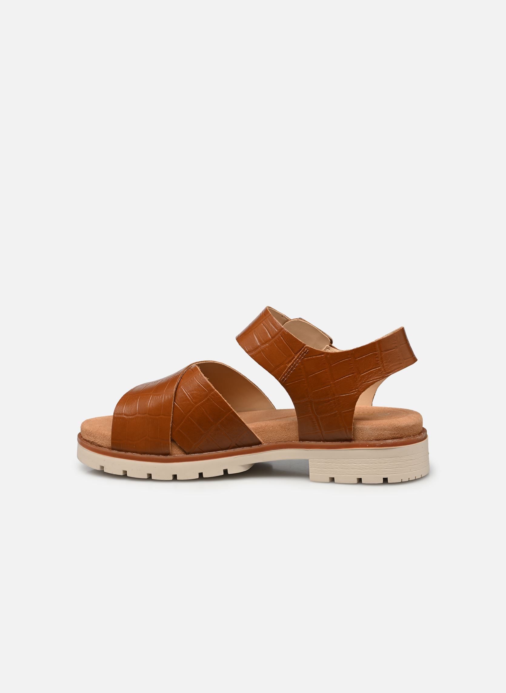 Platte sandalen Orinoco Cross dames bruin Clarks Platte sandalen Orinoco Cross dames bruin TAN INTEREST