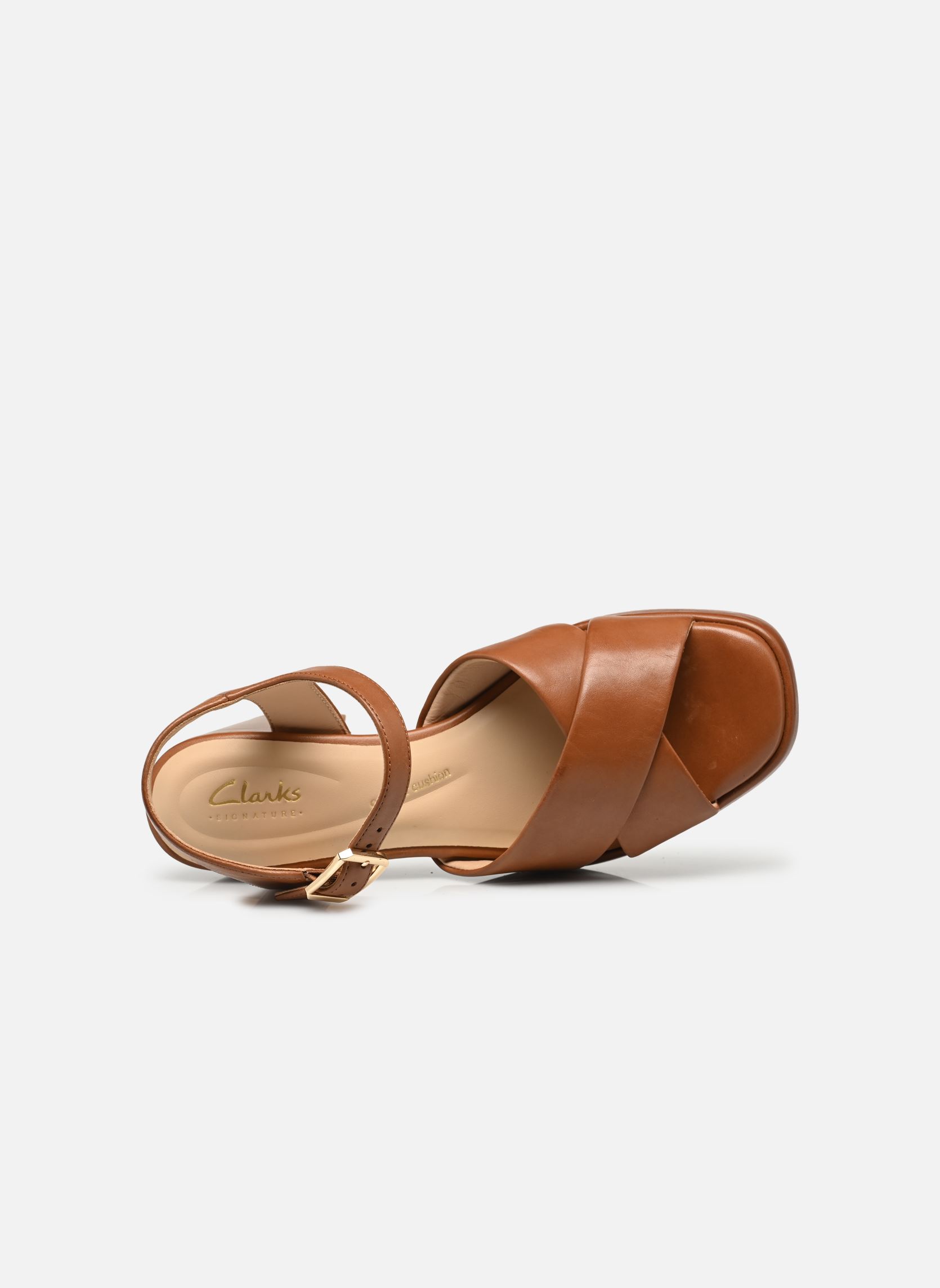 Sandales compensées et plateformes Ritzy75 Rae femme marron Clarks Sandales compensées et plateformes Ritzy75 Rae femme marron TAN LEATHER
