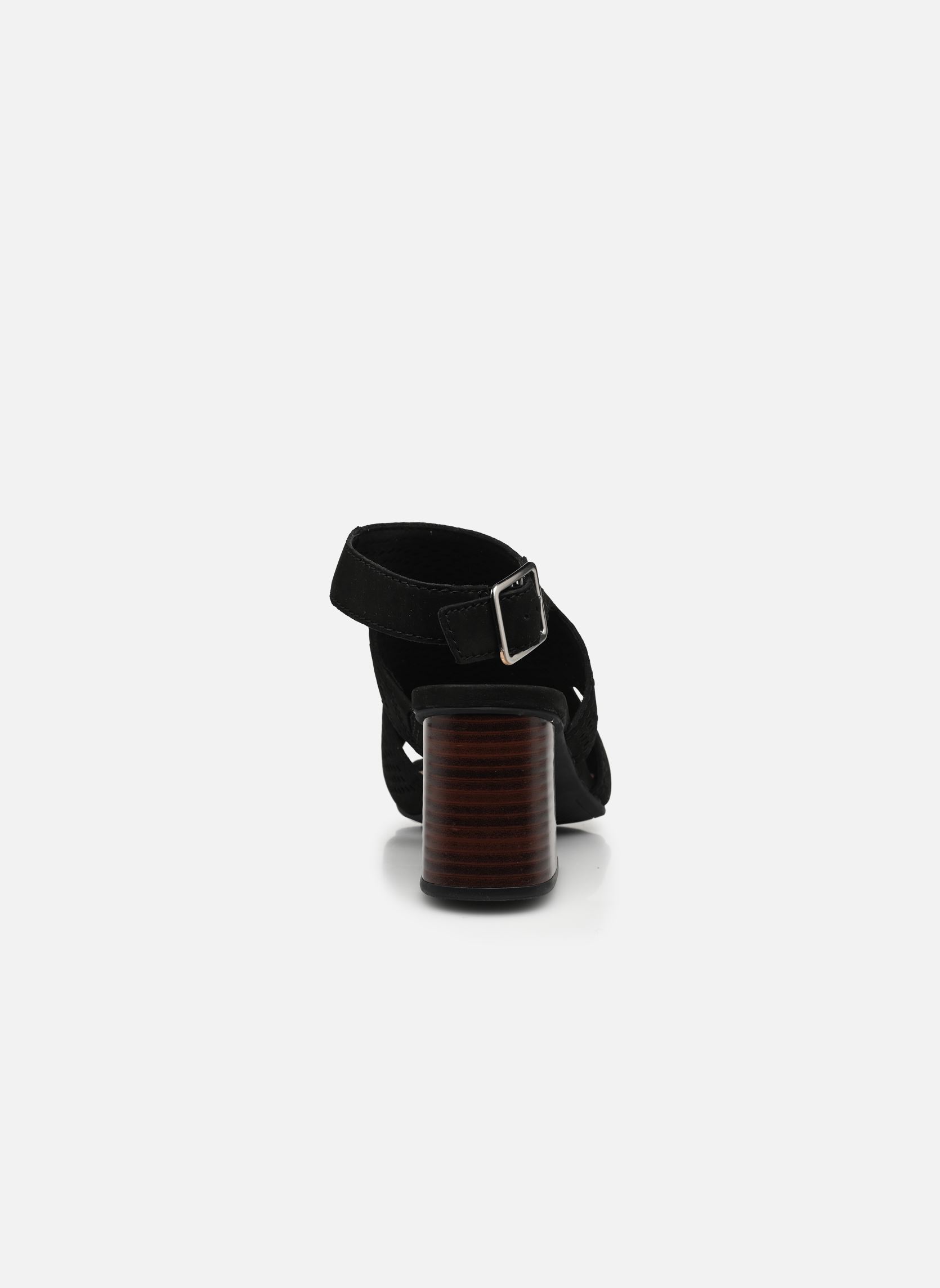 Sandalias y plataformas de cuña Siara65 Flow mujer negro Clarks Sandalias y plataformas de cuña Siara65 Flow mujer negro BLACK NUBUCK