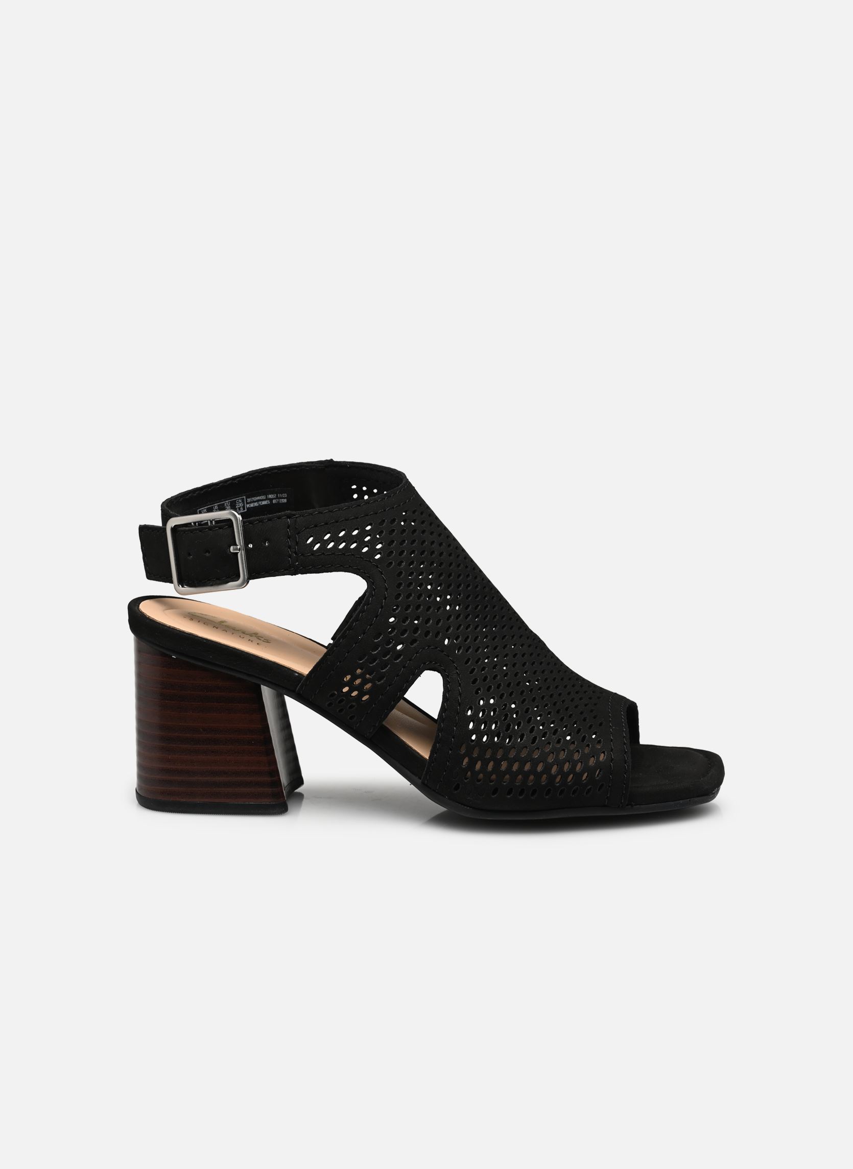 Sandalias y plataformas de cuña Siara65 Flow mujer negro Clarks Sandalias y plataformas de cuña Siara65 Flow mujer negro BLACK NUBUCK
