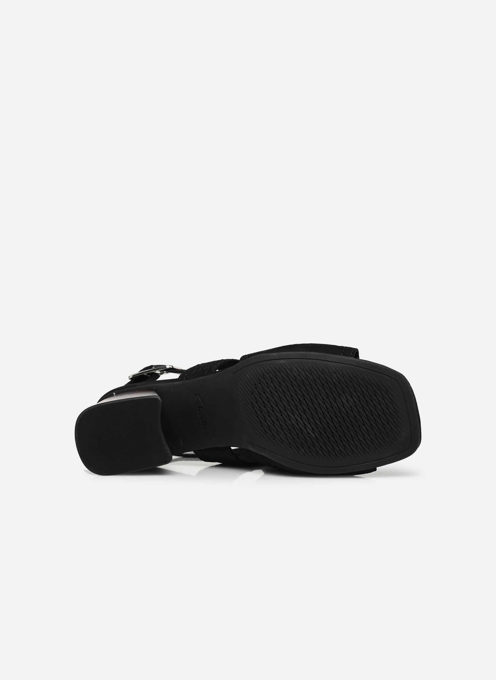Sandalias y plataformas de cuña Siara65 Flow mujer negro Clarks Sandalias y plataformas de cuña Siara65 Flow mujer negro BLACK NUBUCK
