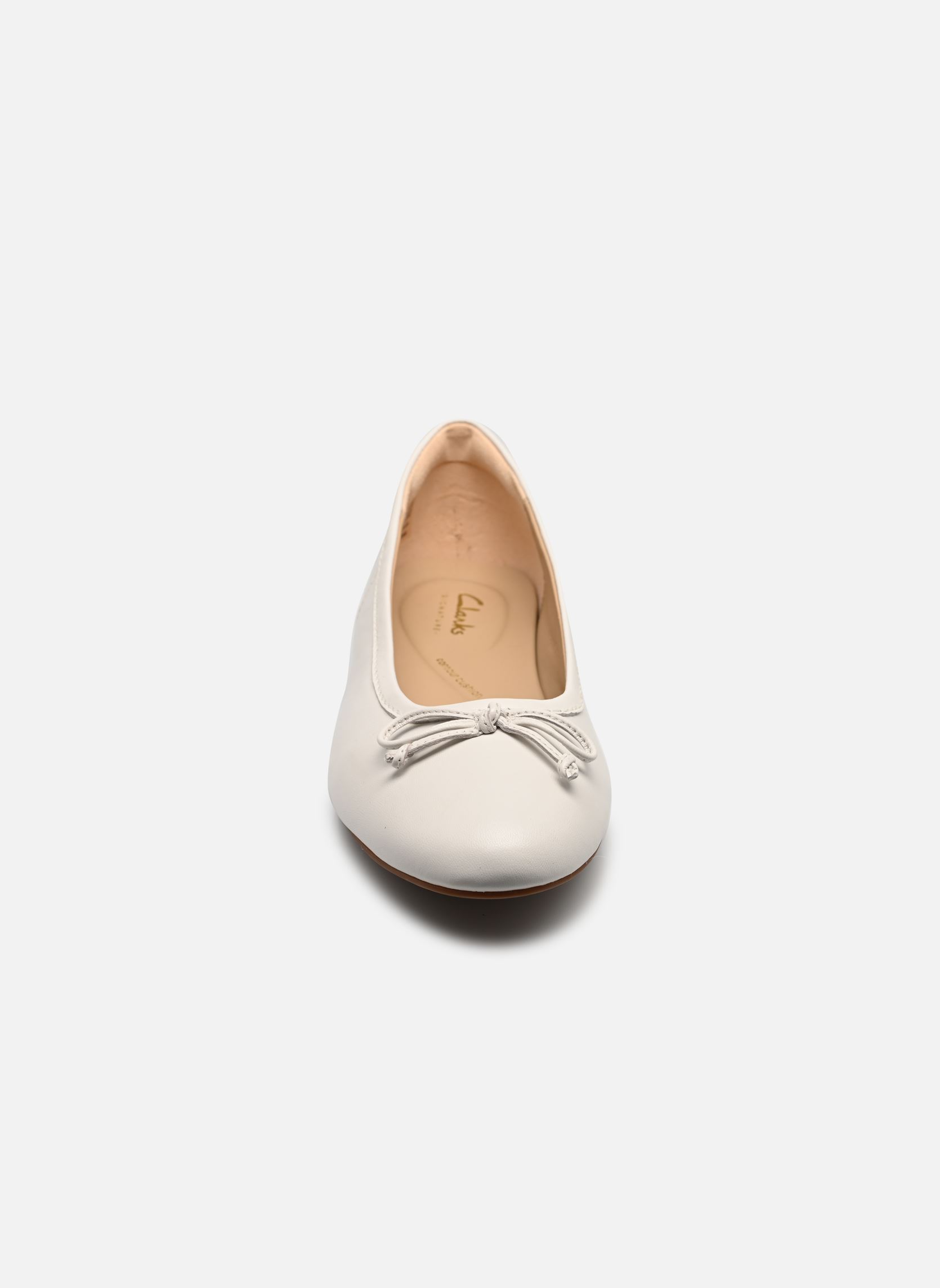 Ballerines classiques Fawna Lily femme blanc Clarks Ballerines classiques Fawna Lily femme blanc WHITE LEATHER