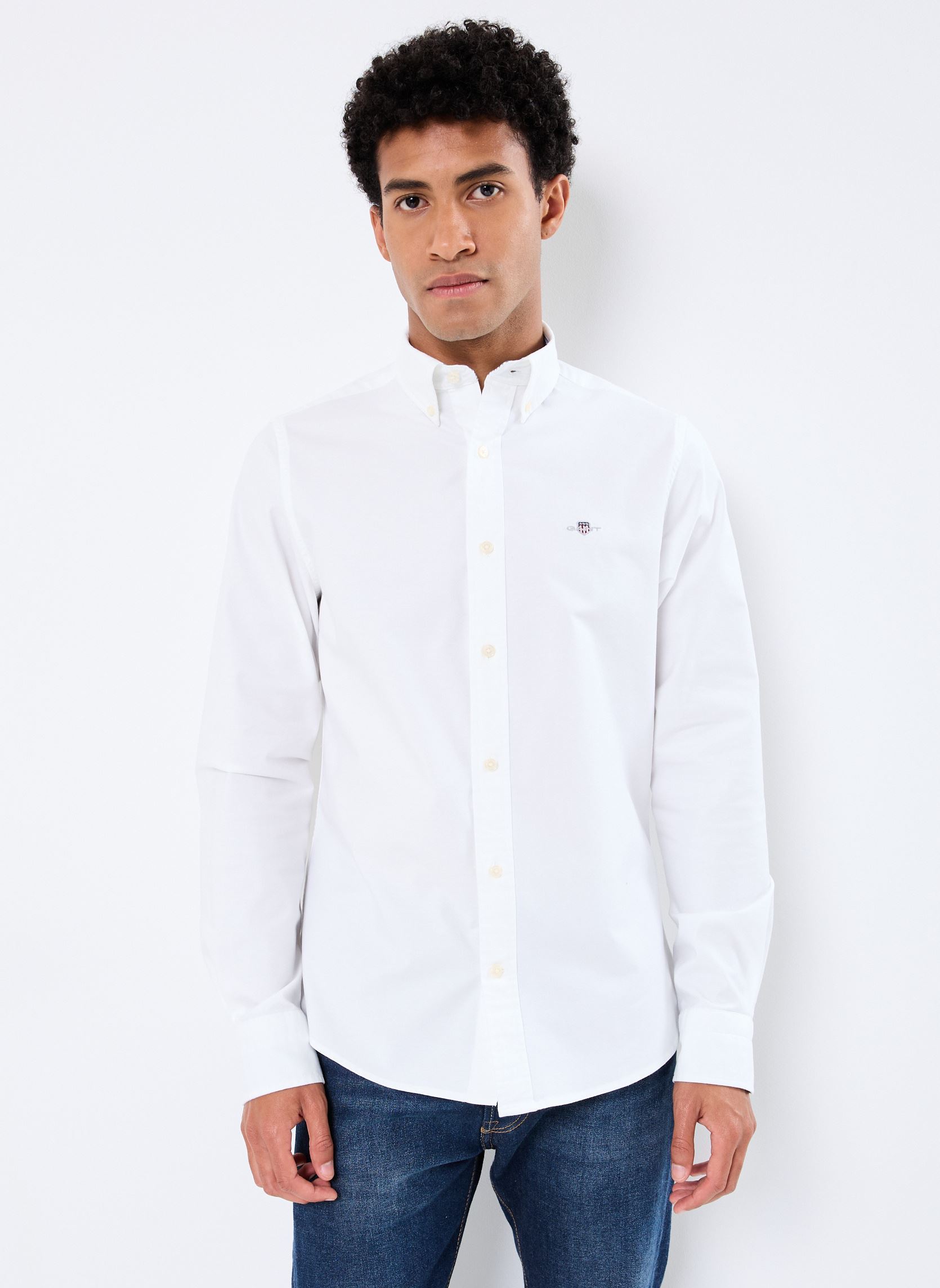 Vêtements GANT Slim Stretch Oxford Shirt pour Accessoires - vue 4