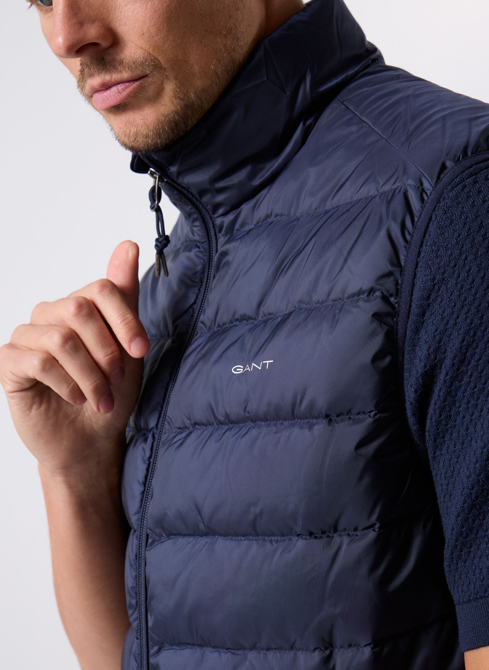Doudounes sans manches Light Down Vest homme bleu GANT Doudounes sans manches Light Down Vest homme bleu Evening Blue New