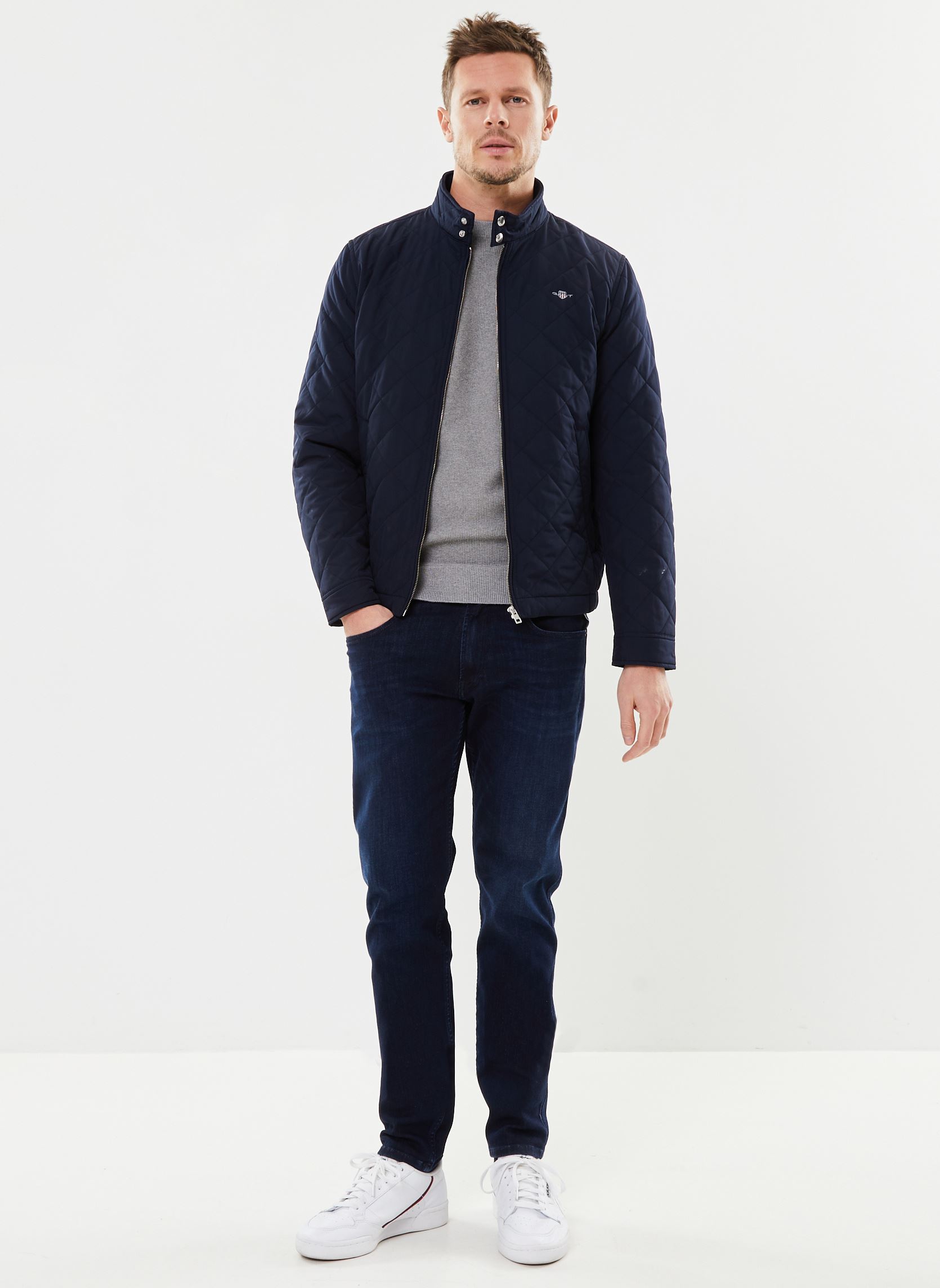 Blousons Quilted Windcheater homme bleu GANT Blousons Quilted Windcheater homme bleu EVENING BLUE