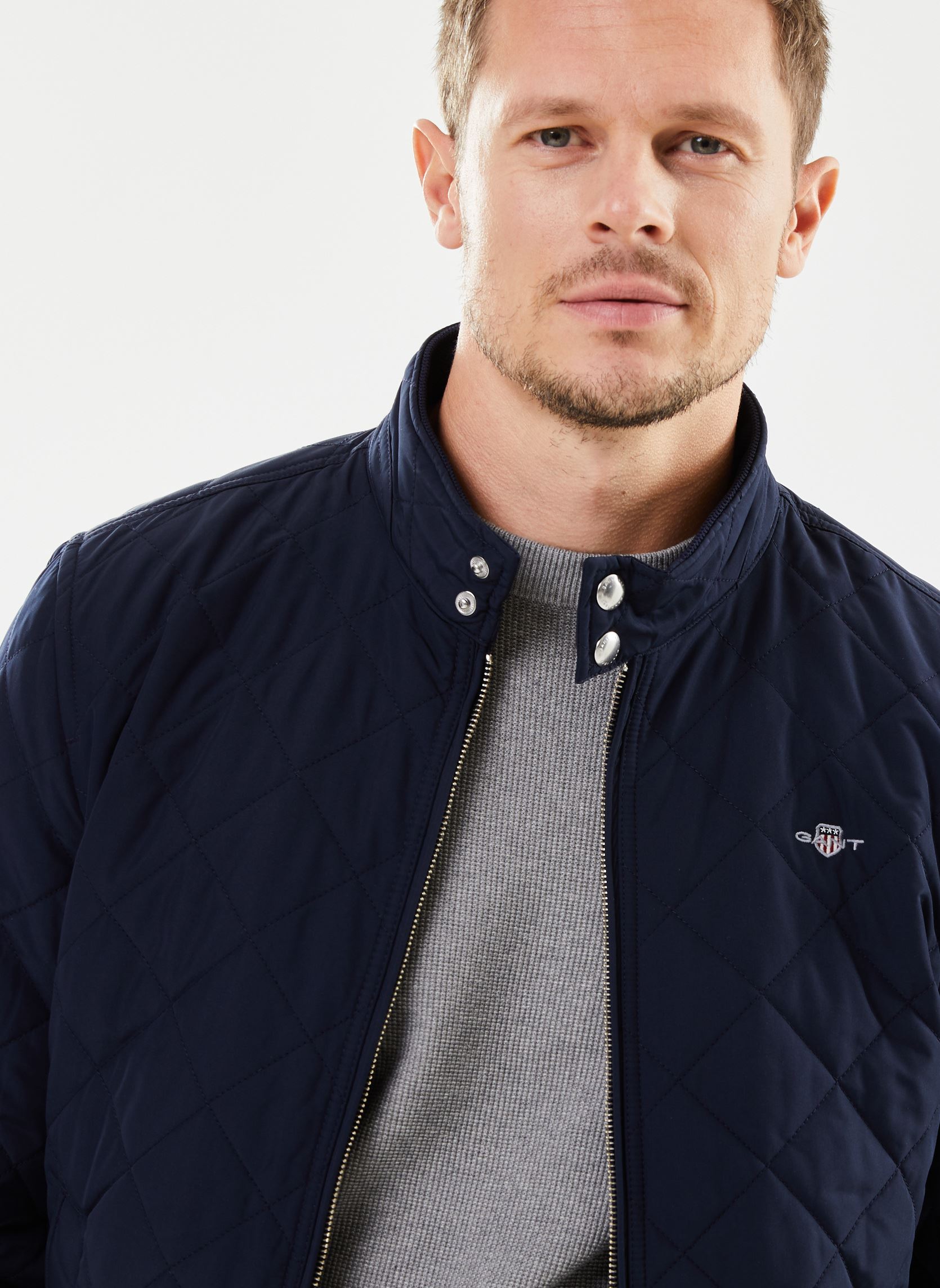 Blousons Quilted Windcheater homme bleu GANT Blousons Quilted Windcheater homme bleu EVENING BLUE