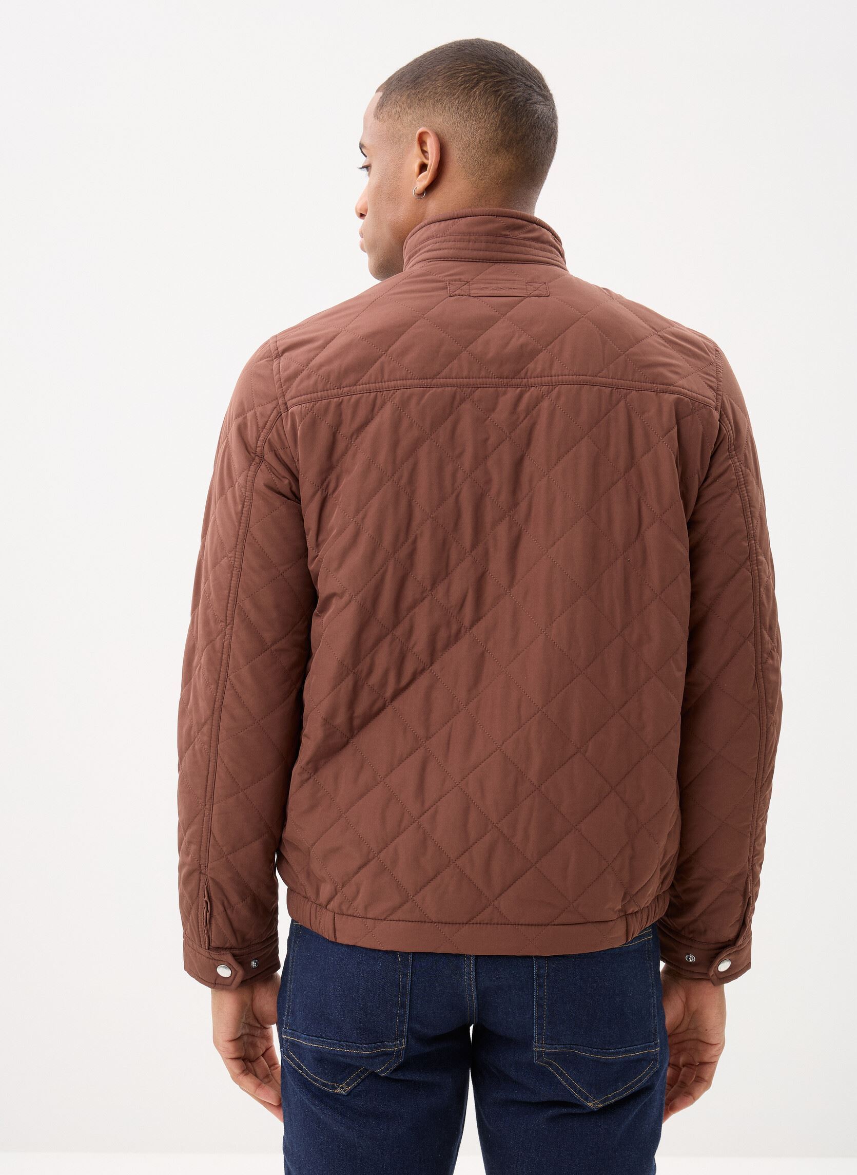 Bomberjacks Quilted Windcheater heren bruin GANT Bomberjacks Quilted Windcheater heren bruin MAHOGANY BROWN