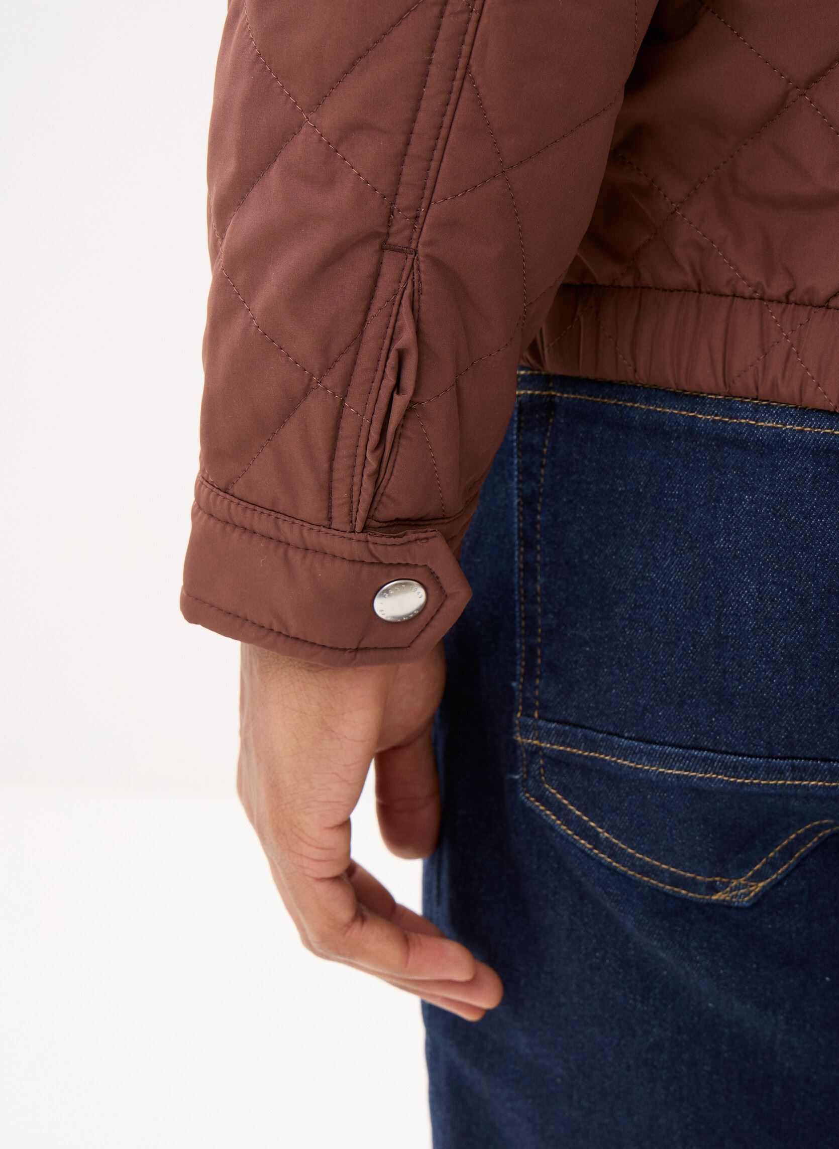 Bomberjacks Quilted Windcheater heren bruin GANT Bomberjacks Quilted Windcheater heren bruin MAHOGANY BROWN