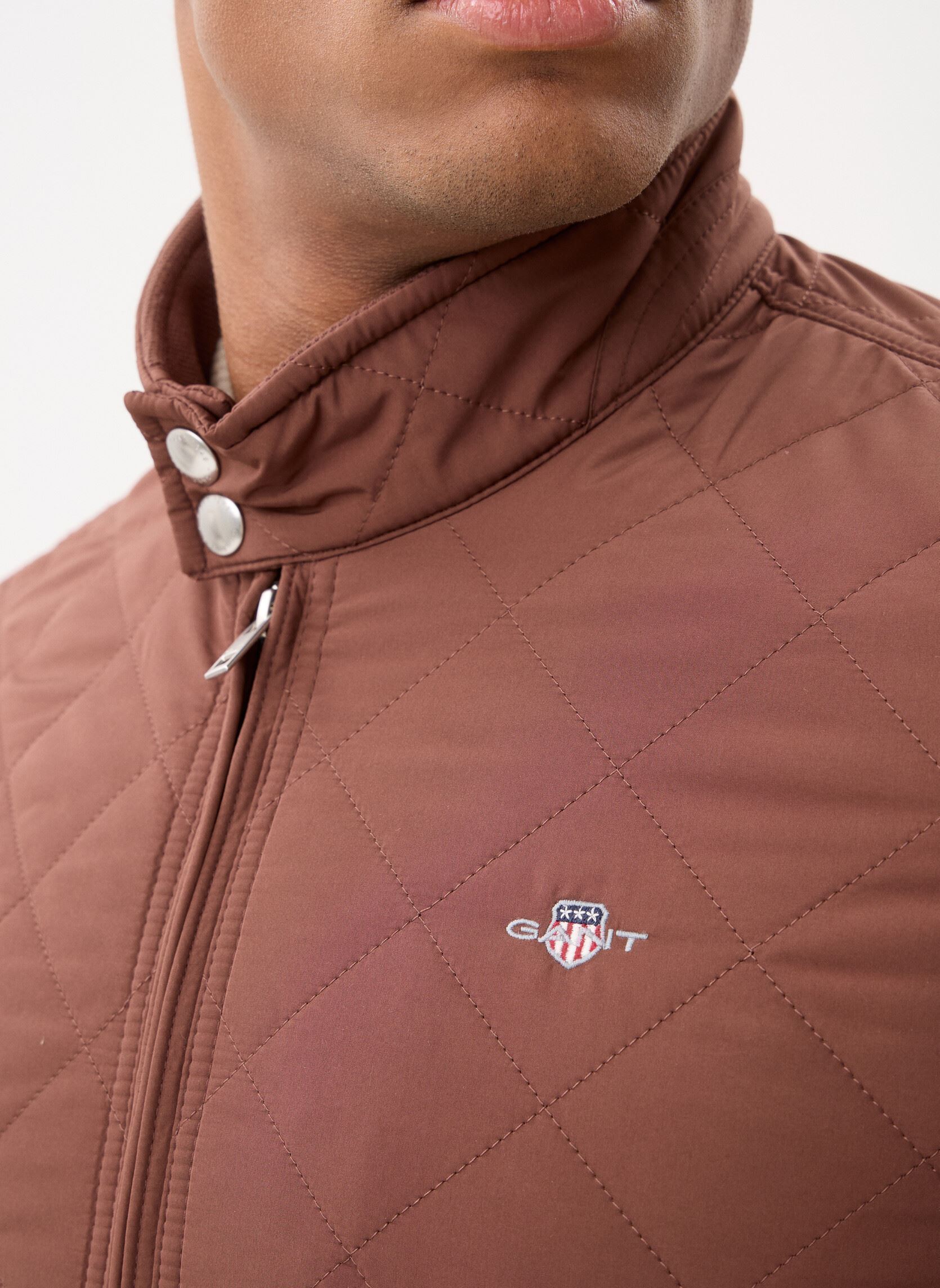 Bomberjacks Quilted Windcheater heren bruin GANT Bomberjacks Quilted Windcheater heren bruin MAHOGANY BROWN