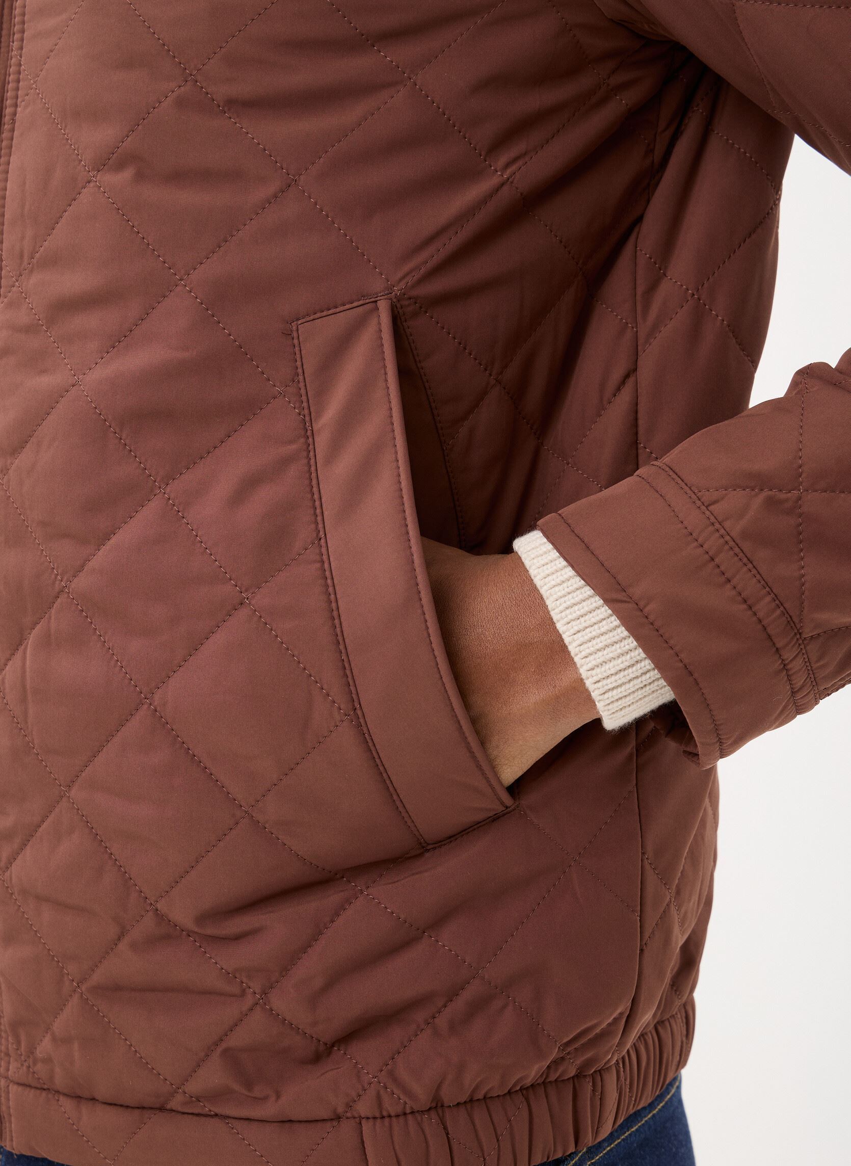 Bomberjacks Quilted Windcheater heren bruin GANT Bomberjacks Quilted Windcheater heren bruin MAHOGANY BROWN