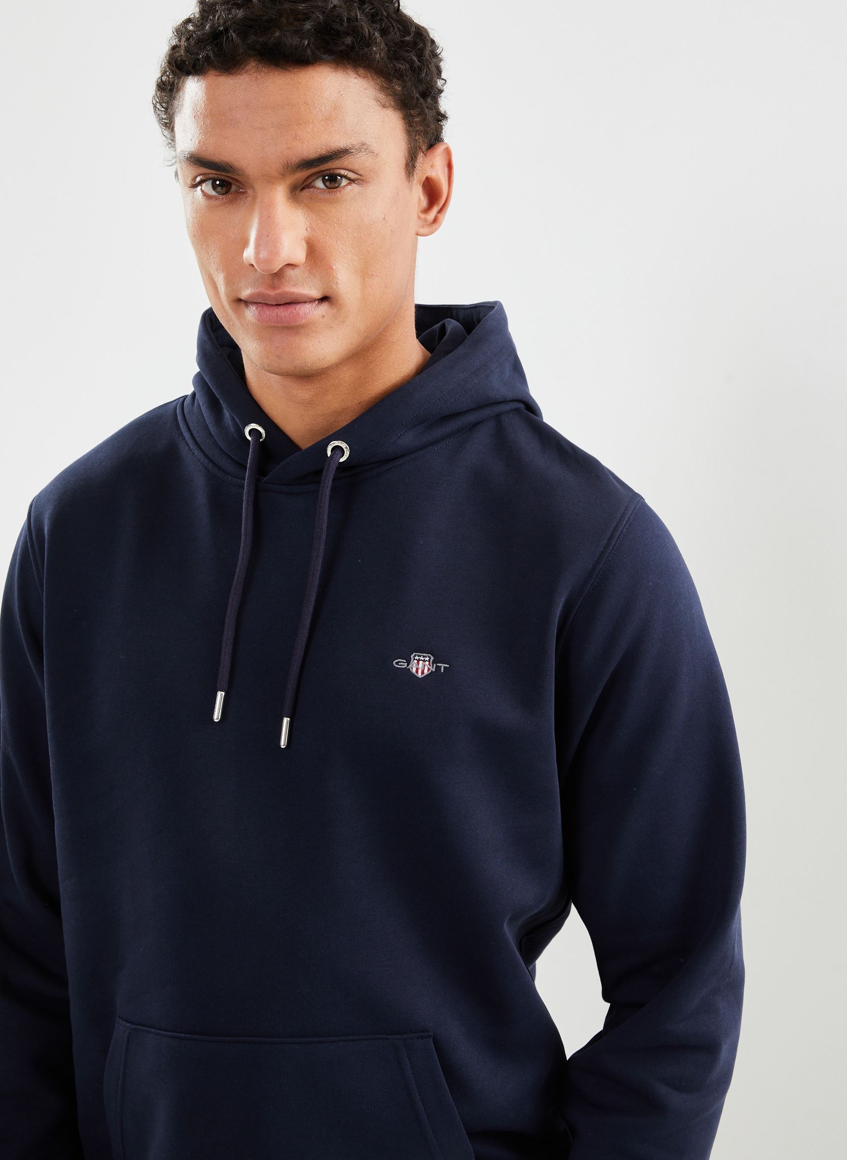 Shield sweatshirt met korte rits