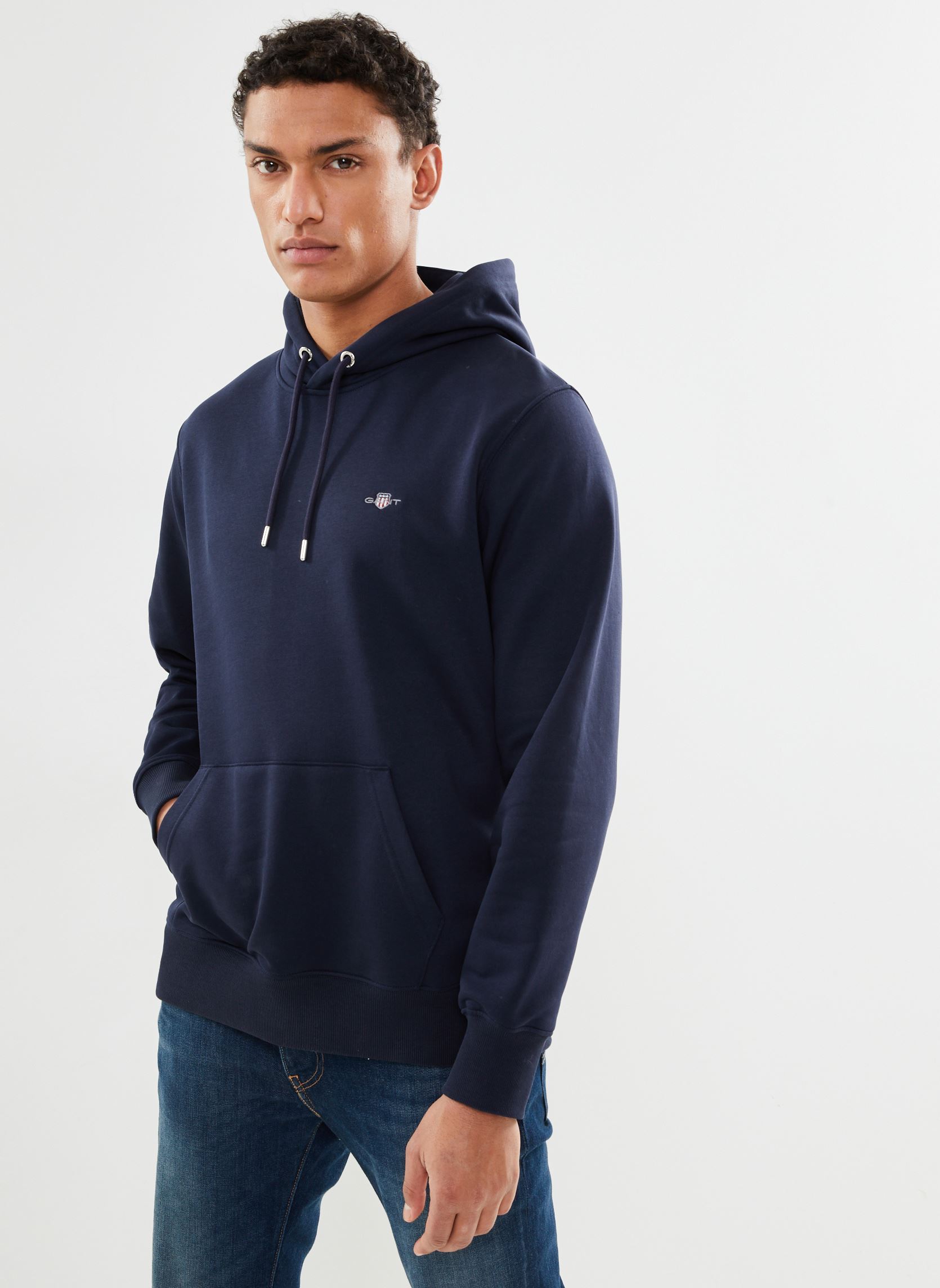 Sweat shirt Gant REG SHIELD HOODIE EU - vue 2