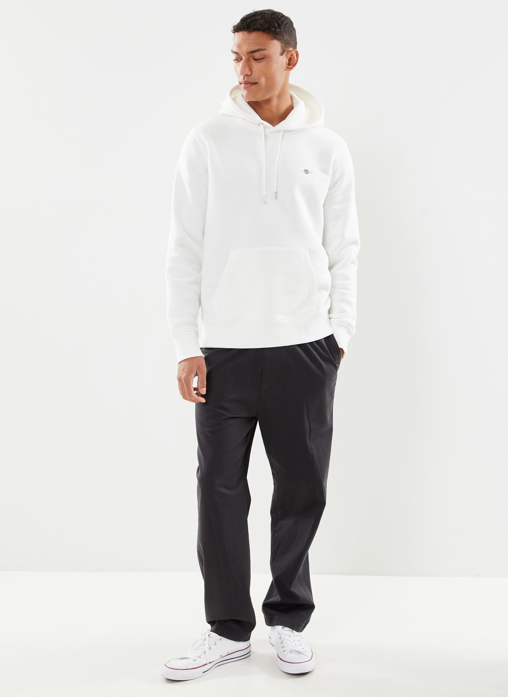 Hoodies Reg Shield Hoodie heren wit GANT Hoodies Reg Shield Hoodie heren wit COQUILLE OEUF
