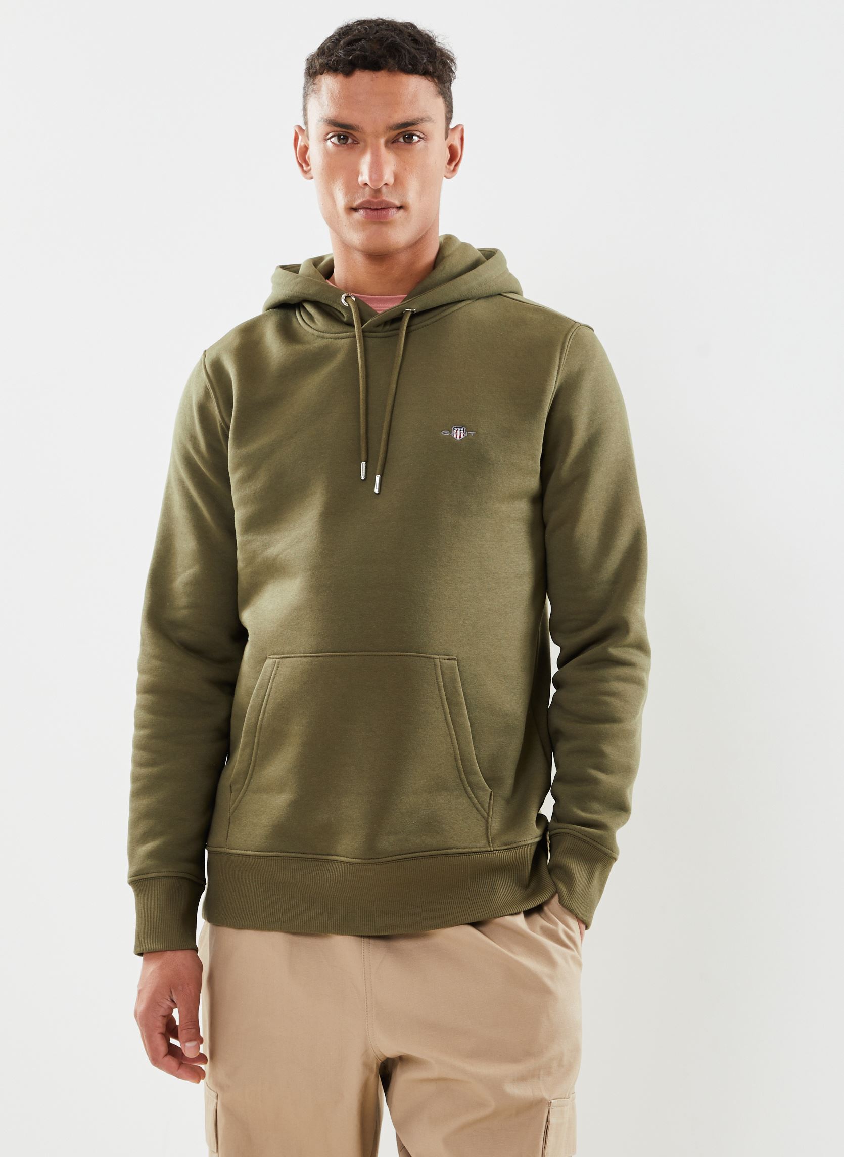 Sweat shirt Gant REG SHIELD HOODIE EU - vue 7