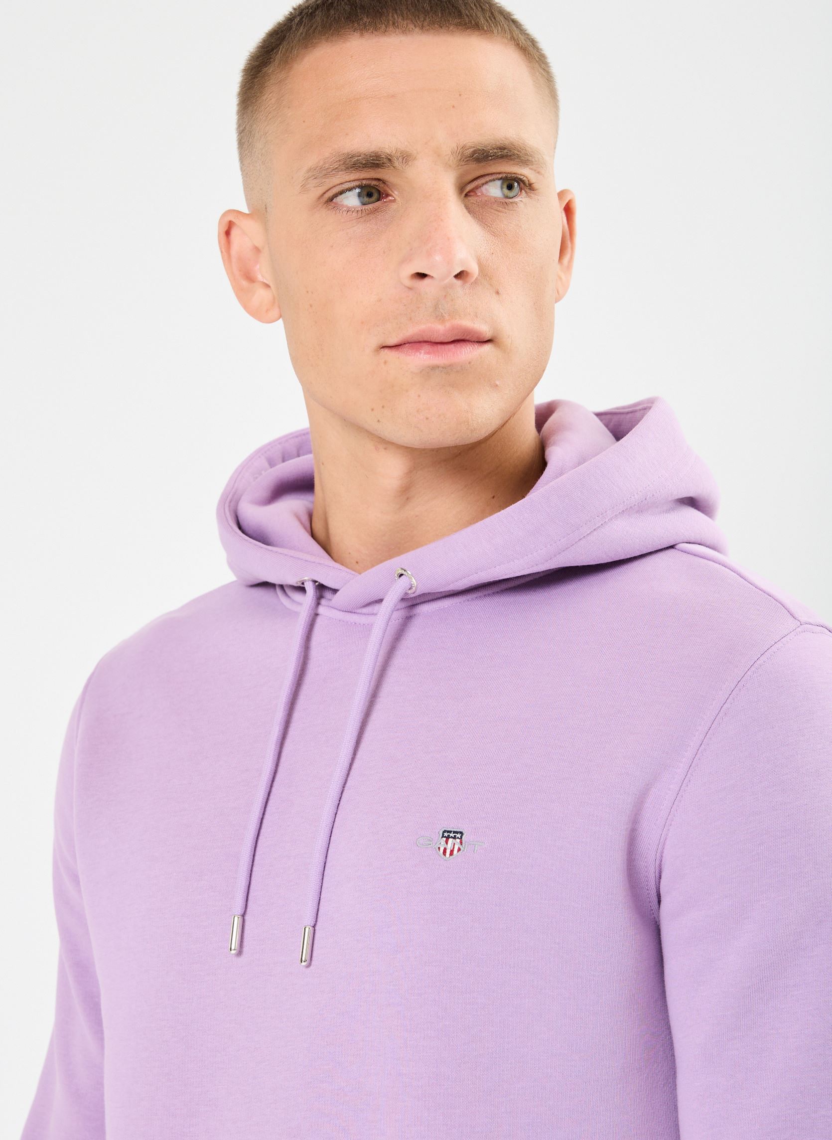 Hoodies Reg Shield Hoodie heren paars GANT Hoodies Reg Shield Hoodie heren paars LILA