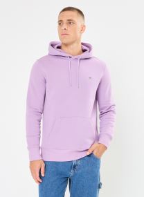 Hoodies Reg Shield Hoodie heren paars