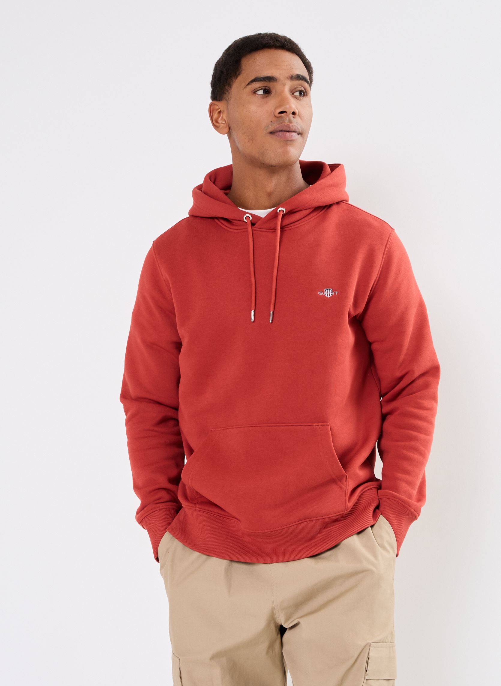 Sweat shirt Gant REG SHIELD HOODIE EU - vue 4