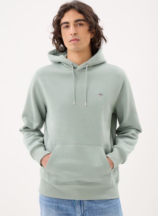 GANT Hoodies Reg Shield Hoodie heren groen