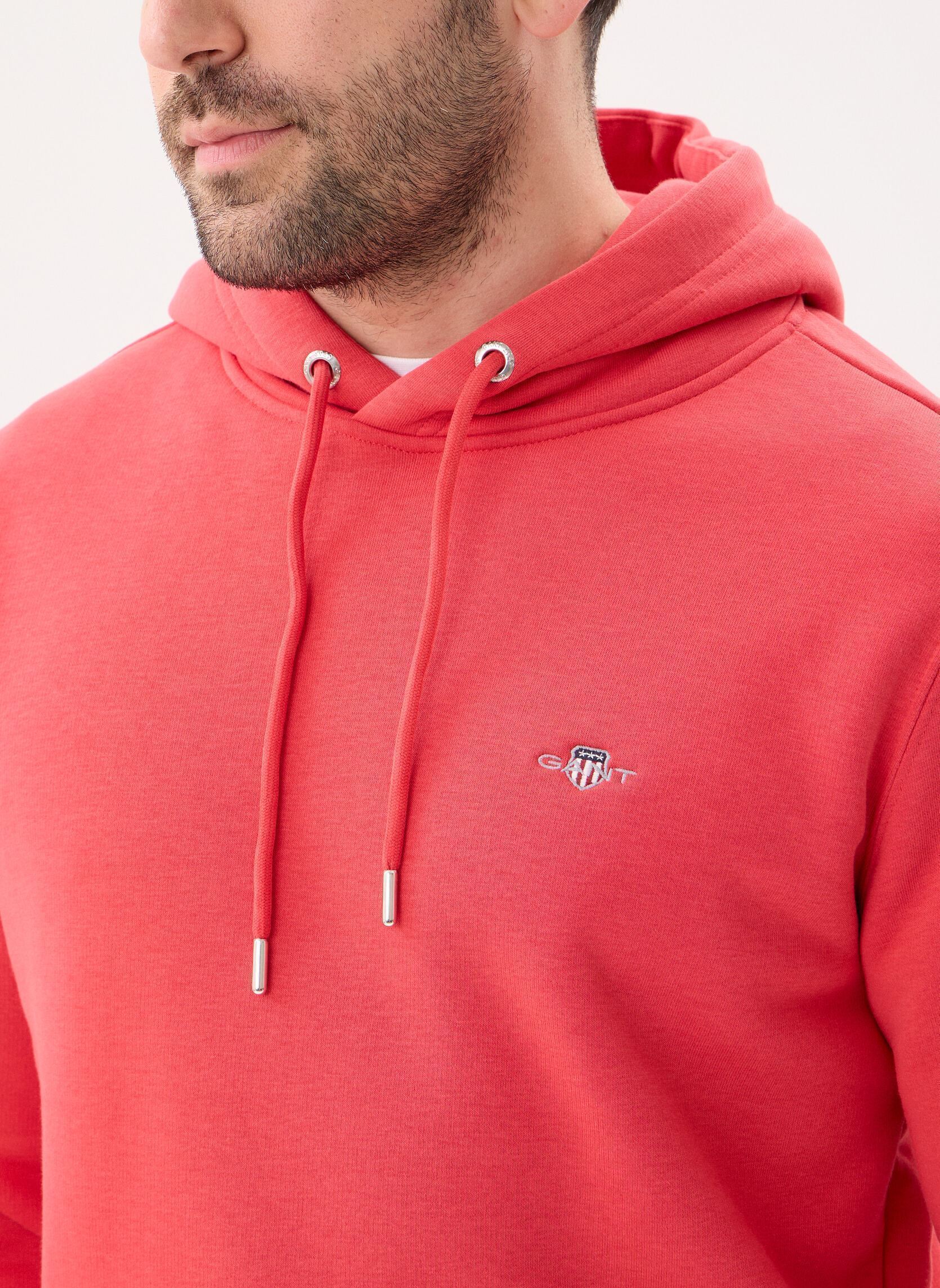 Hoodies Reg Shield Hoodie heren rood GANT Hoodies Reg Shield Hoodie heren rood ROSE RED