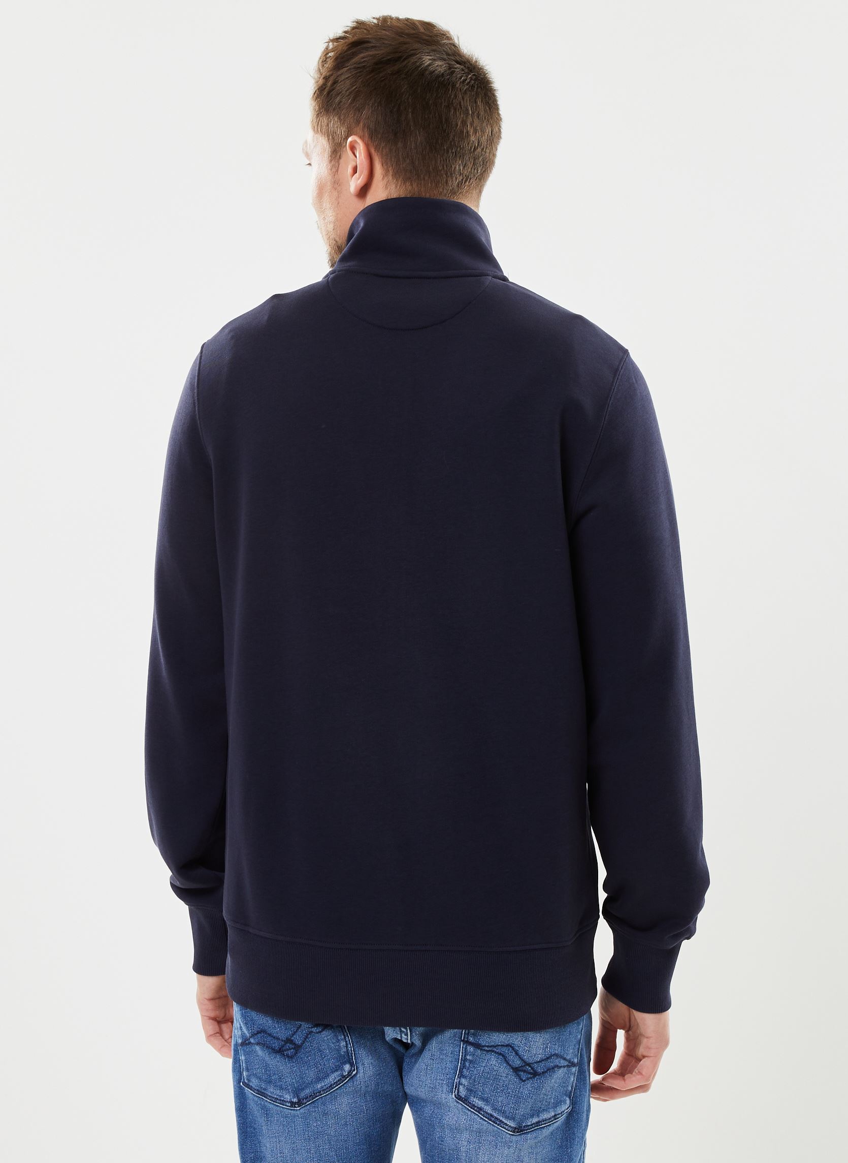 Sweats zippés Reg Shield Full Zip Sweat homme bleu GANT Sweats zippés Reg Shield Full Zip Sweat homme bleu EVENING BLUE