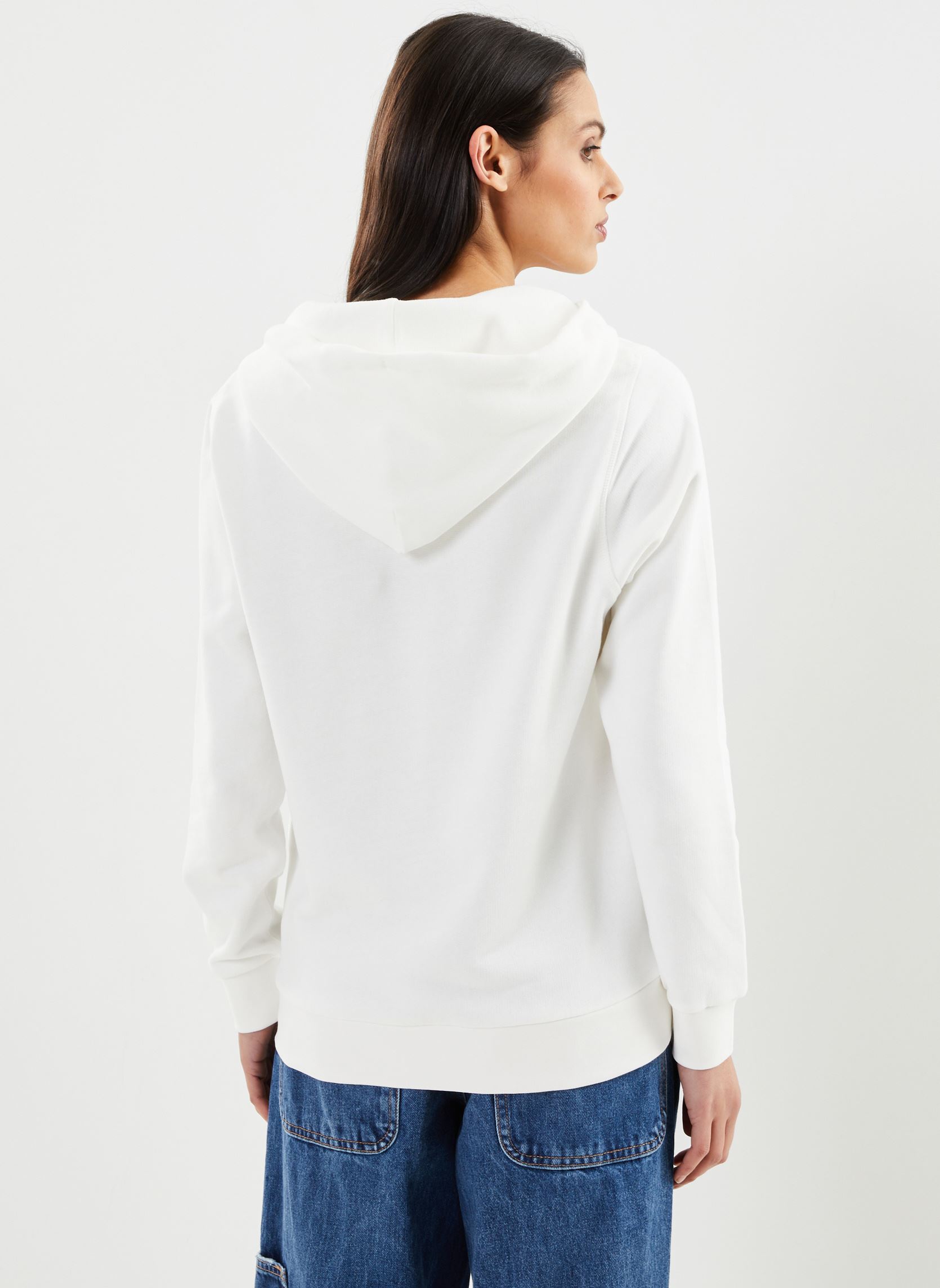 Sweatshirts Reg Printed Hoodie femme blanc GANT Sweatshirts Reg Printed Hoodie femme blanc EGGSHELL