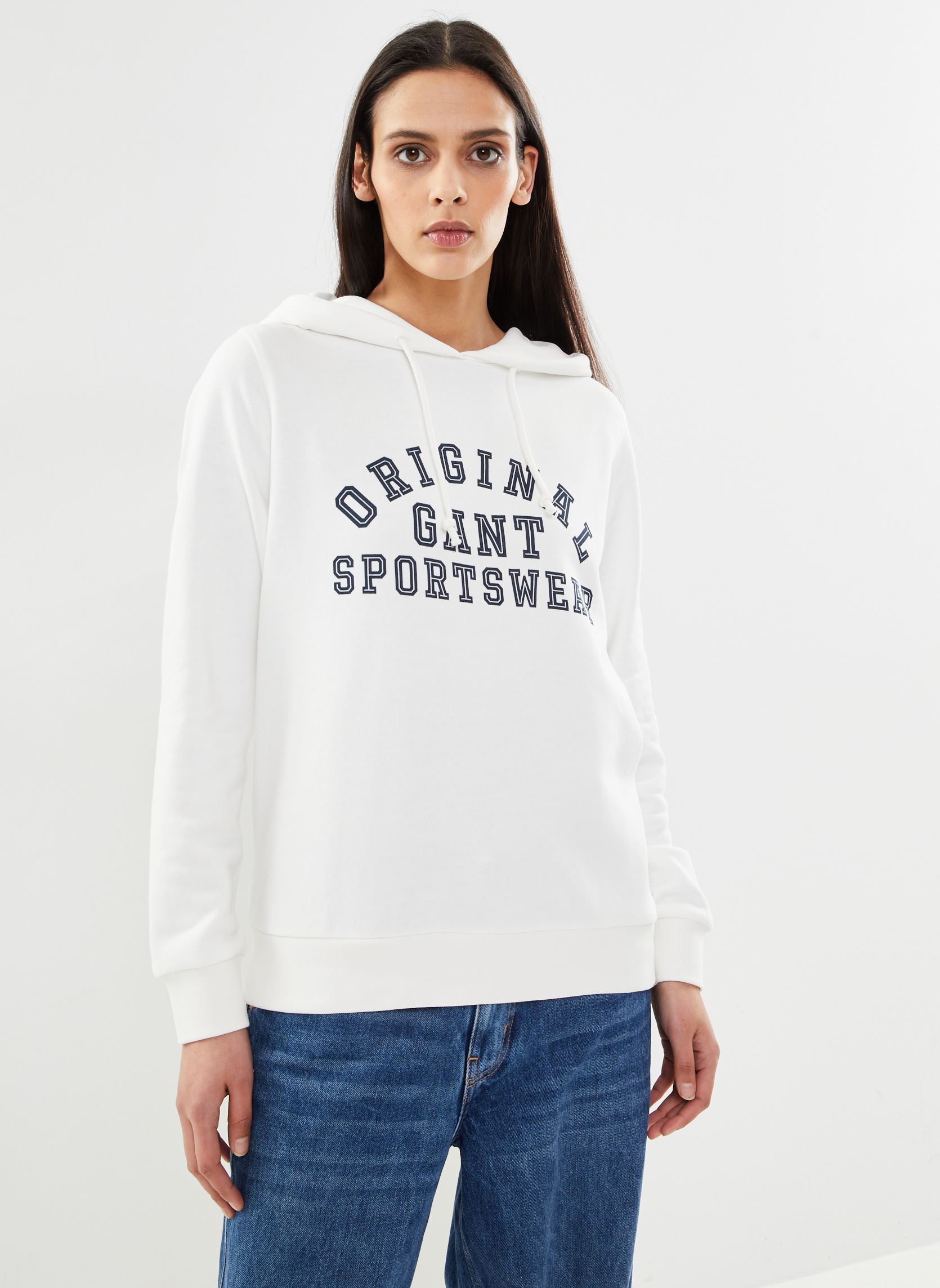 Vêtements GANT Reg Printed Hoodie pour Accessoires