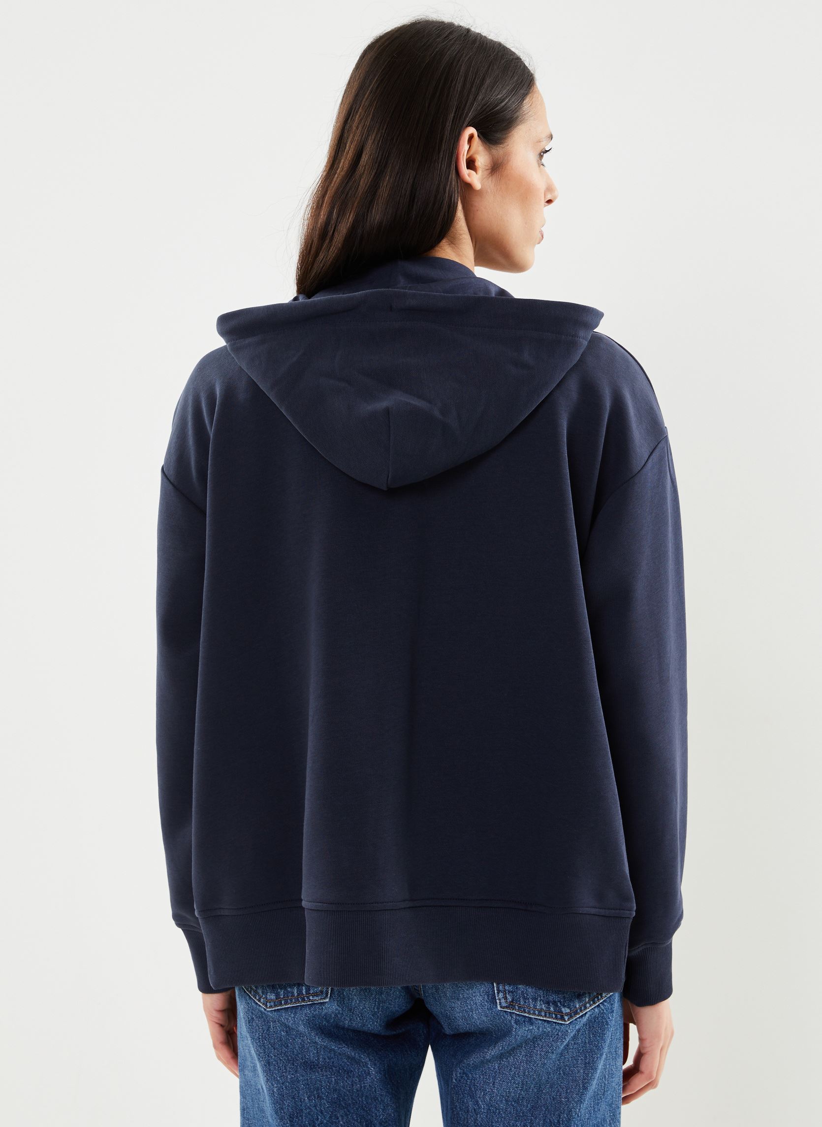 Sweats zippés Rel Shield Zip Hoodie femme bleu GANT Sweats zippés Rel Shield Zip Hoodie femme bleu BLEU NUIT