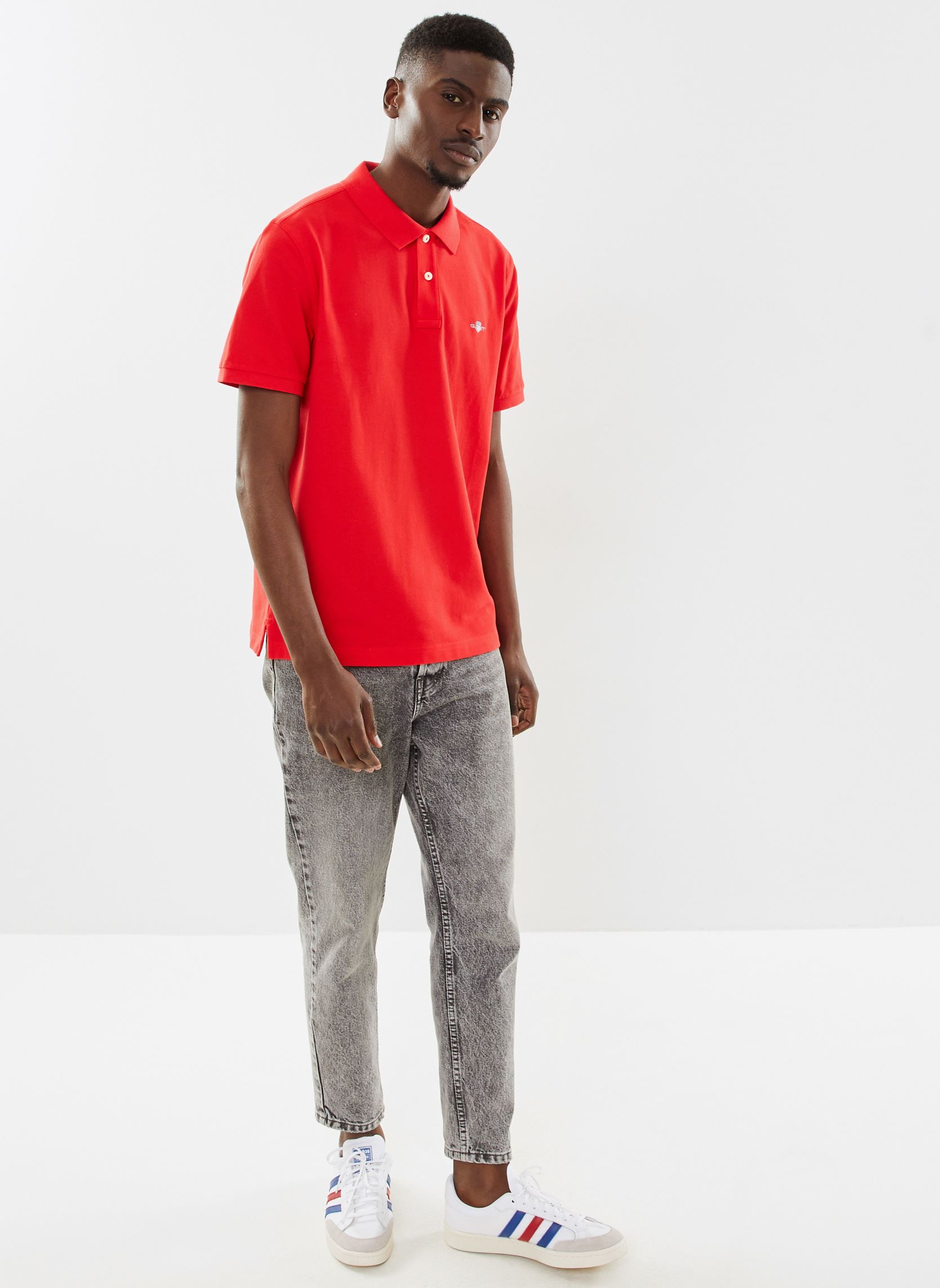 Polos manches courtes Reg Shield Ss Pique Polo homme rouge GANT Polos manches courtes Reg Shield Ss Pique Polo homme rouge ROUGE VIF