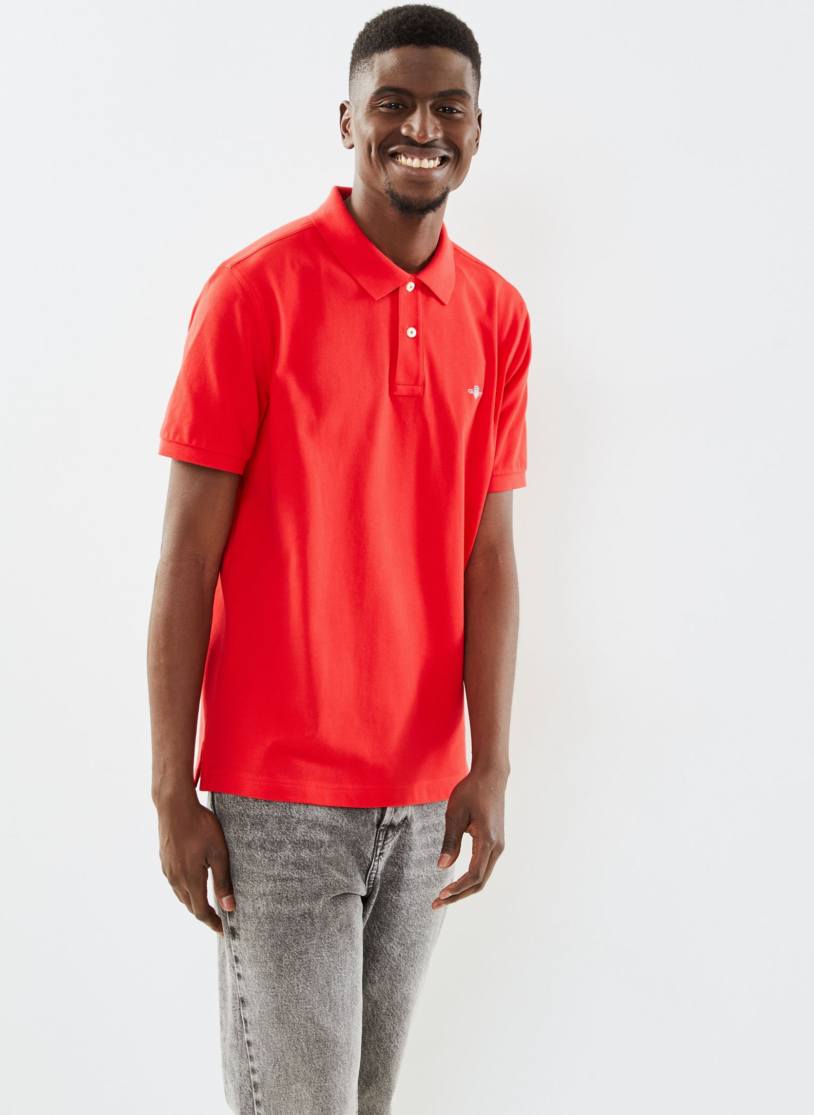 Vêtements GANT Reg Shield Ss Pique Polo pour Homme