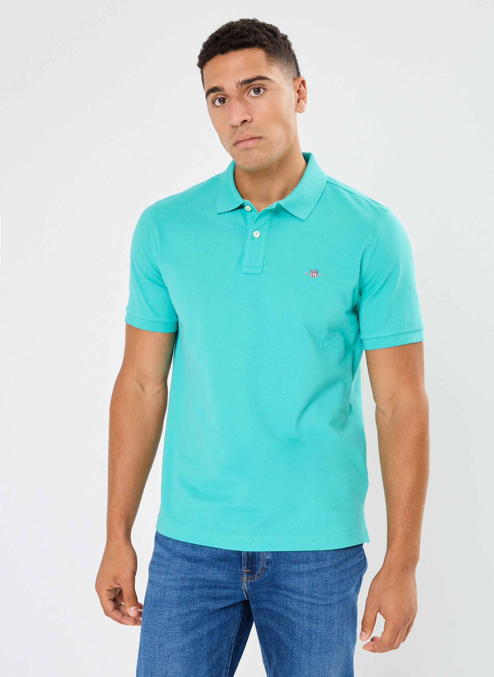 Vêtements GANT Reg Shield Ss Pique Polo pour Homme