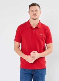 Korte mouwen polo's Reg Shield Ss Pique Polo heren roze