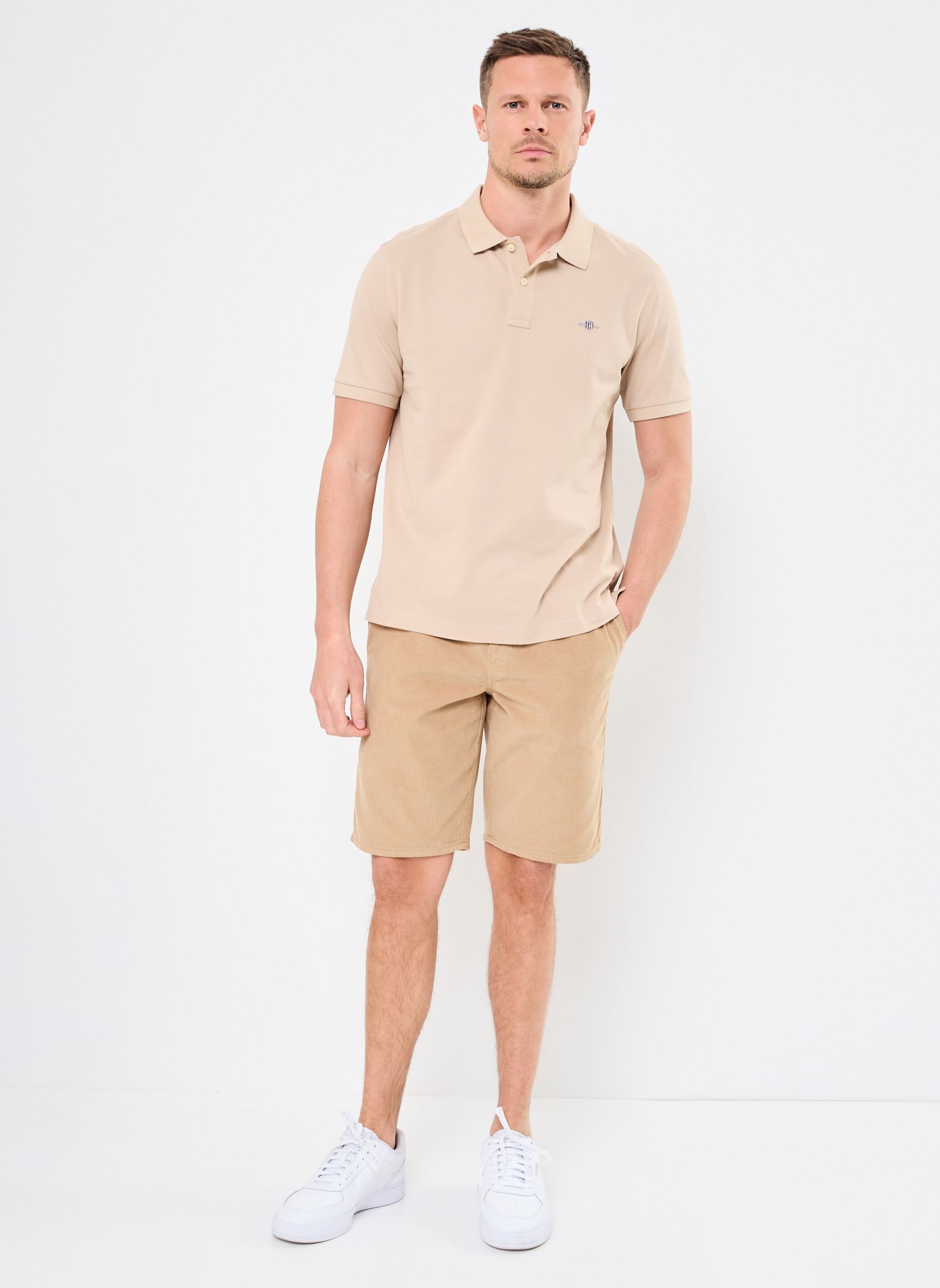 Kurzarm-Poloshirts Reg Shield Ss Pique Polo herren beige GANT Kurzarm-Poloshirts Reg Shield Ss Pique Polo herren beige GRIS CLAIR