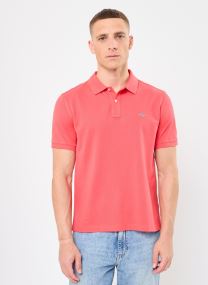 Korte mouwen polo's Reg Shield Ss Pique Polo heren roze