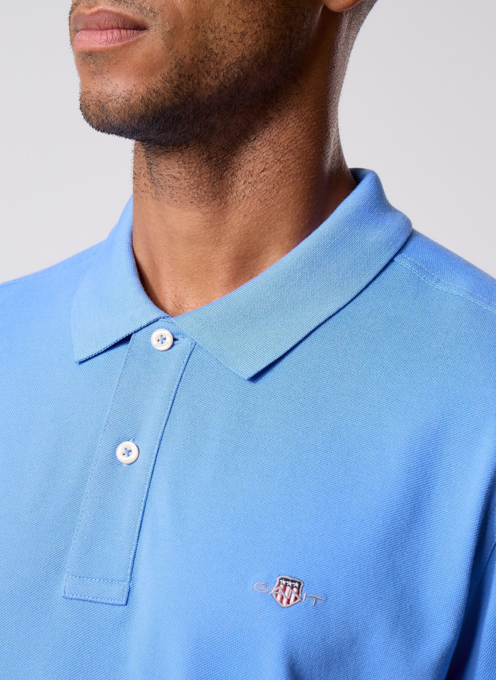 Polos manches courtes Reg Shield Ss Pique Polo homme bleu GANT Polos manches courtes Reg Shield Ss Pique Polo homme bleu PERFECT BLUE