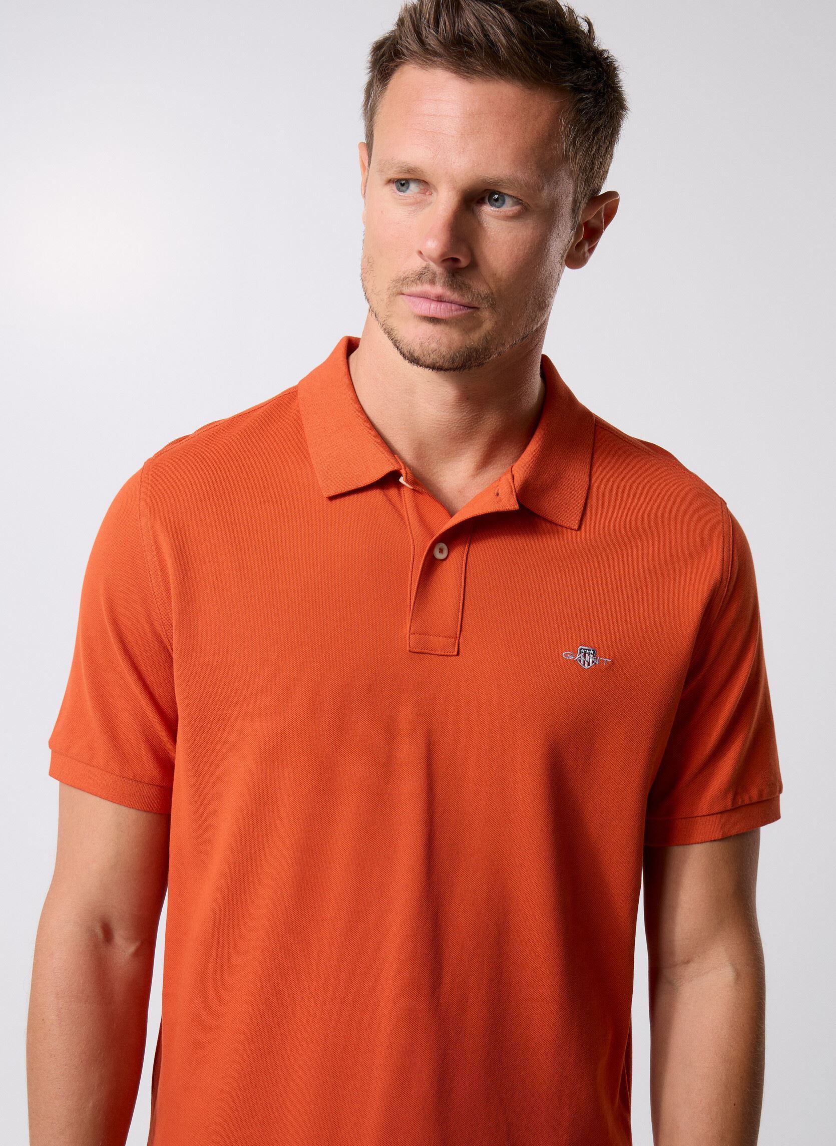 Vêtements GANT Reg Shield Ss Pique Polo pour Homme