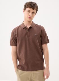 Korte mouwen polo's Reg Shield Ss Pique Polo heren roze