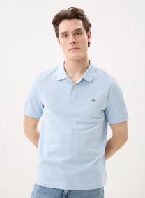 Korte mouwen polo's Reg Shield Ss Pique Polo heren roze