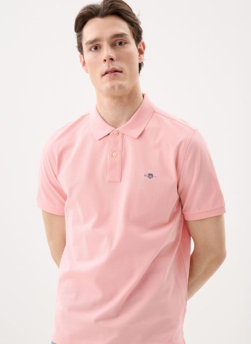 GANT Korte mouwen polo's Reg Shield Ss Pique Polo heren roze