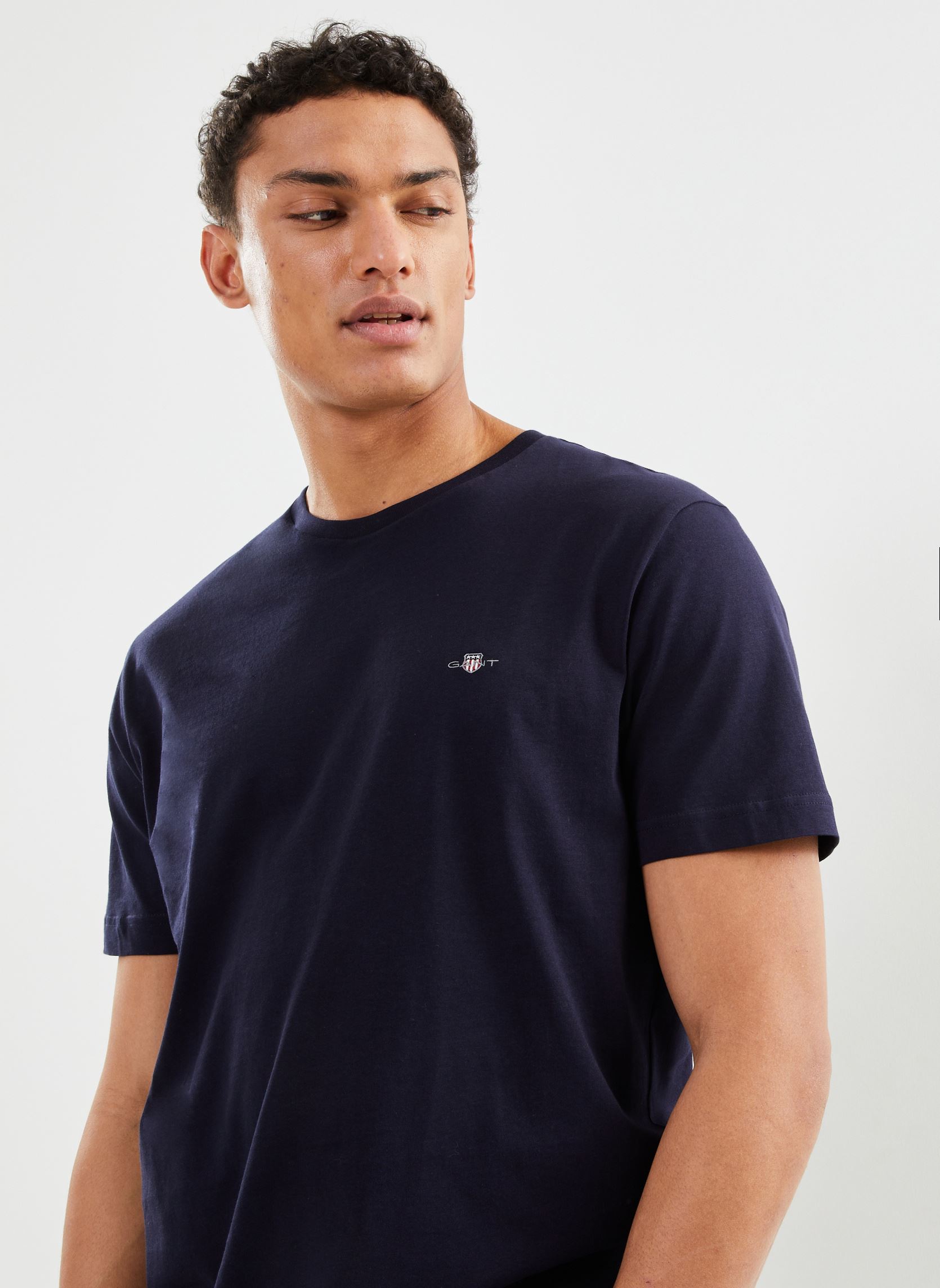 T-shirts met korte mouwen Reg Shield Ss T-Shirt heren blauw GANT T-shirts met korte mouwen Reg Shield Ss T-Shirt heren blauw EVENING BLUE