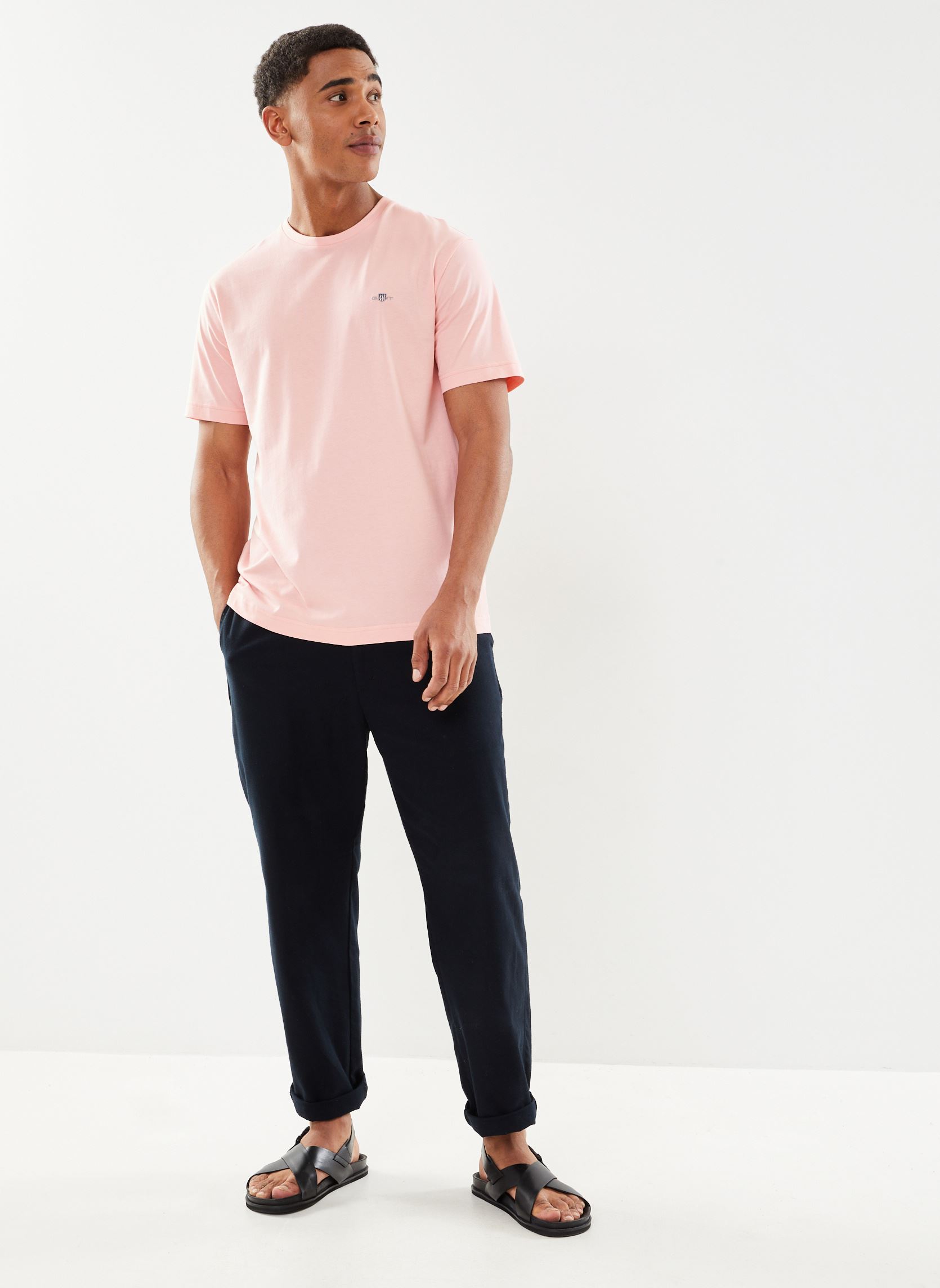 Kurzarm-T-Shirts Reg Shield Ss T-Shirt herren rosa GANT Kurzarm-T-Shirts Reg Shield Ss T-Shirt herren rosa ROSE POUDRE