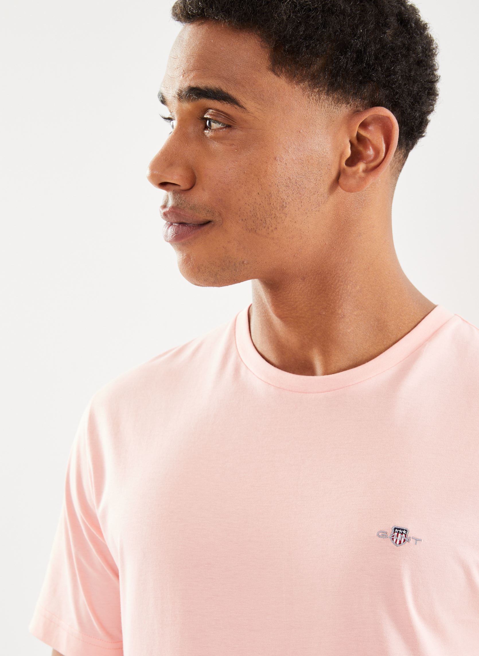 Kurzarm-T-Shirts Reg Shield Ss T-Shirt herren rosa GANT Kurzarm-T-Shirts Reg Shield Ss T-Shirt herren rosa ROSE POUDRE