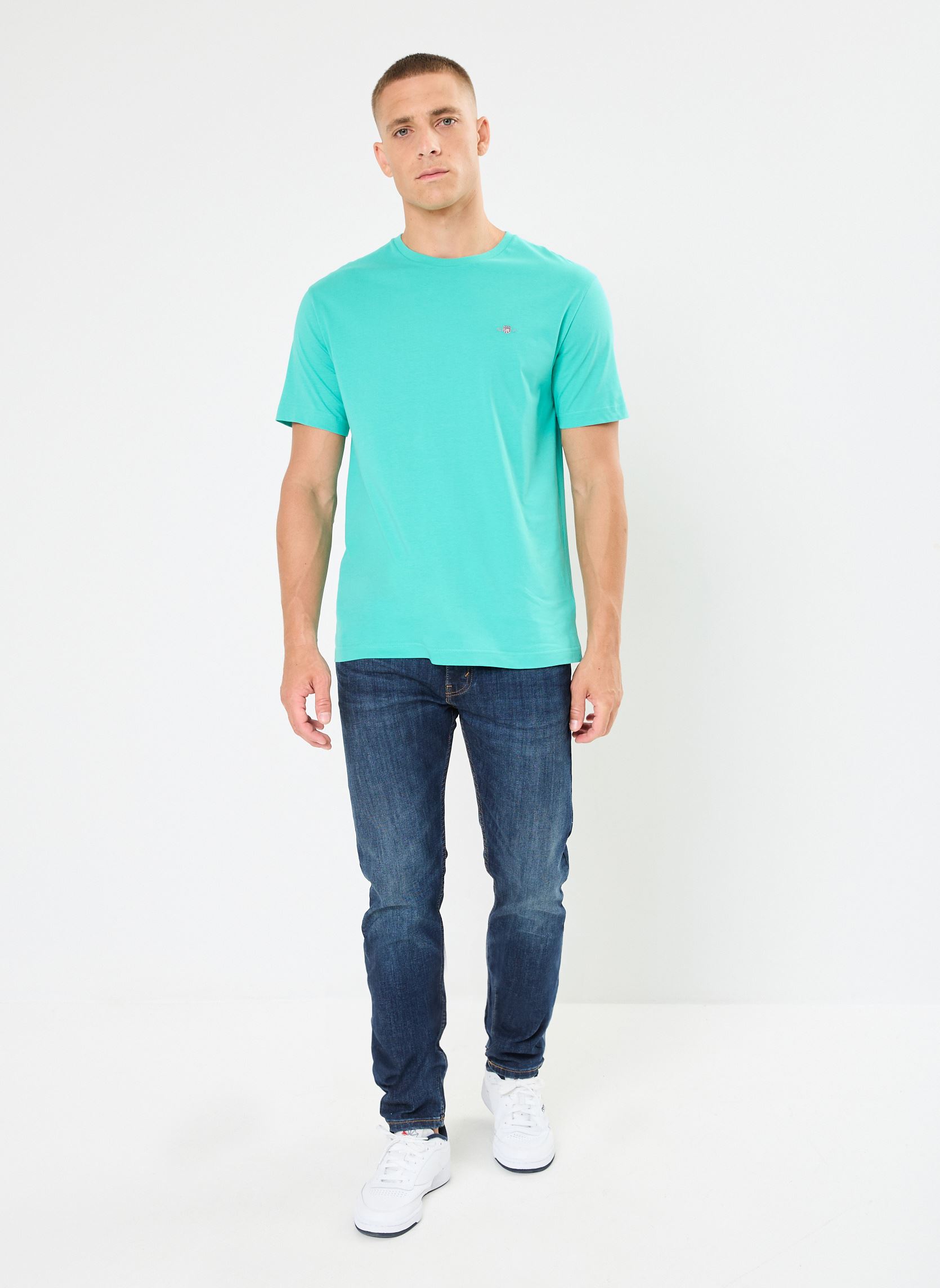 Tee-shirts manches courtes Reg Shield Ss T-Shirt homme vert GANT Tee-shirts manches courtes Reg Shield Ss T-Shirt homme vert VERT OLIVE