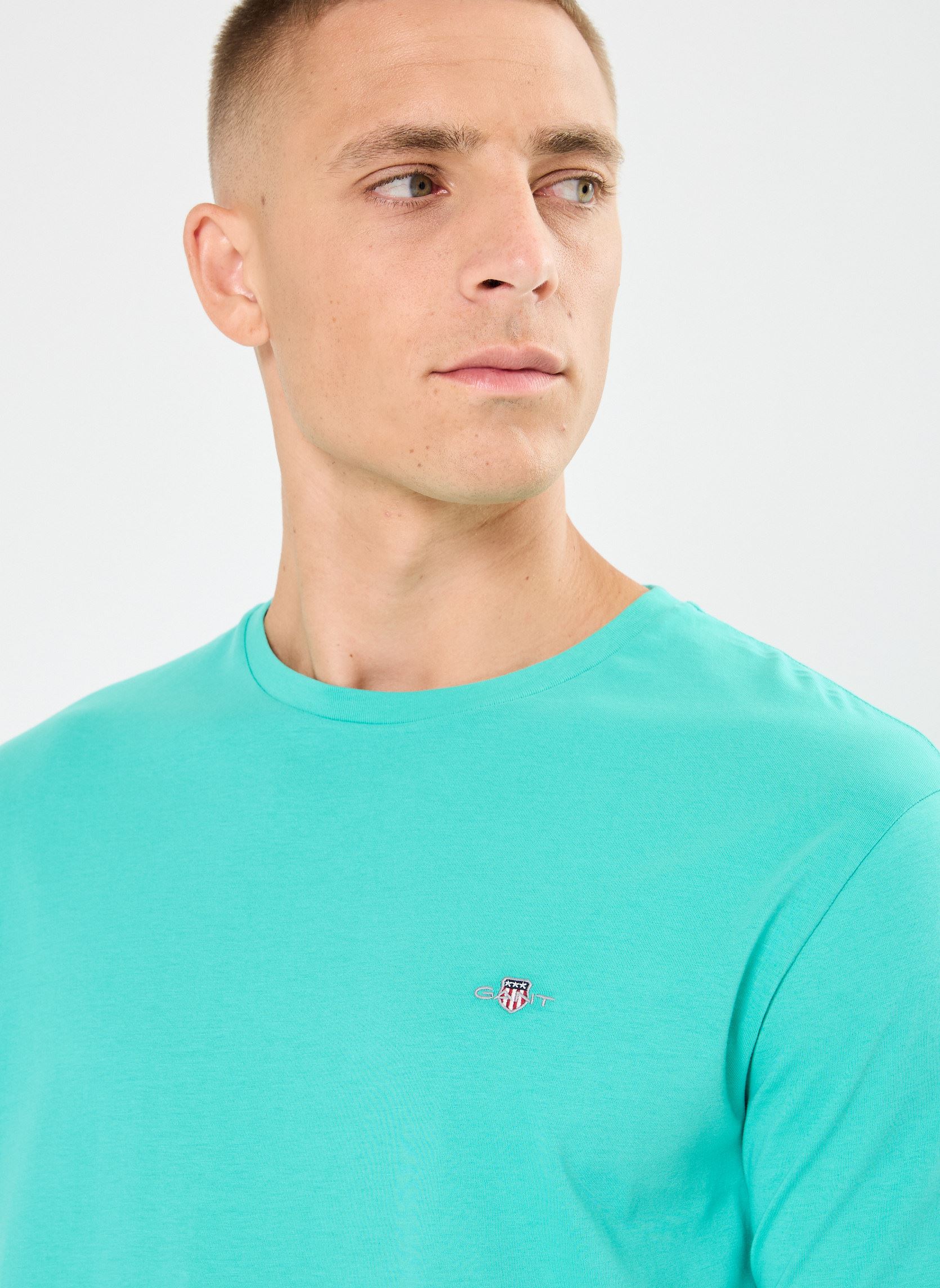 Tee-shirts manches courtes Reg Shield Ss T-Shirt homme vert GANT Tee-shirts manches courtes Reg Shield Ss T-Shirt homme vert VERT OLIVE