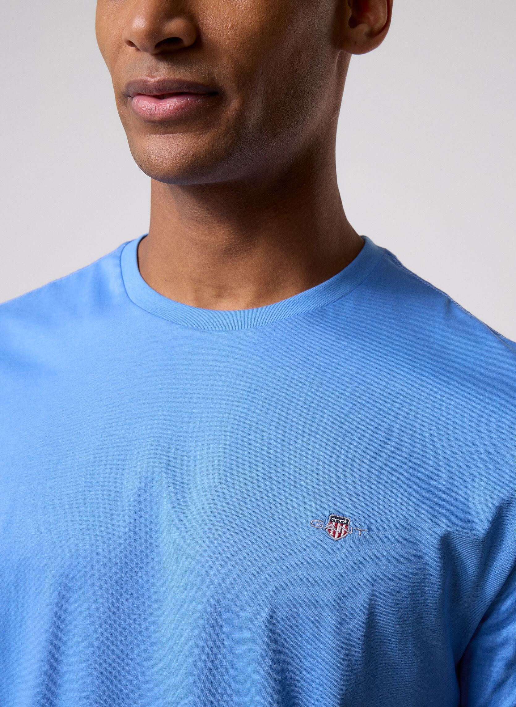 Tee-shirts manches courtes Reg Shield Ss T-Shirt homme bleu GANT Tee-shirts manches courtes Reg Shield Ss T-Shirt homme bleu Perfect Blue