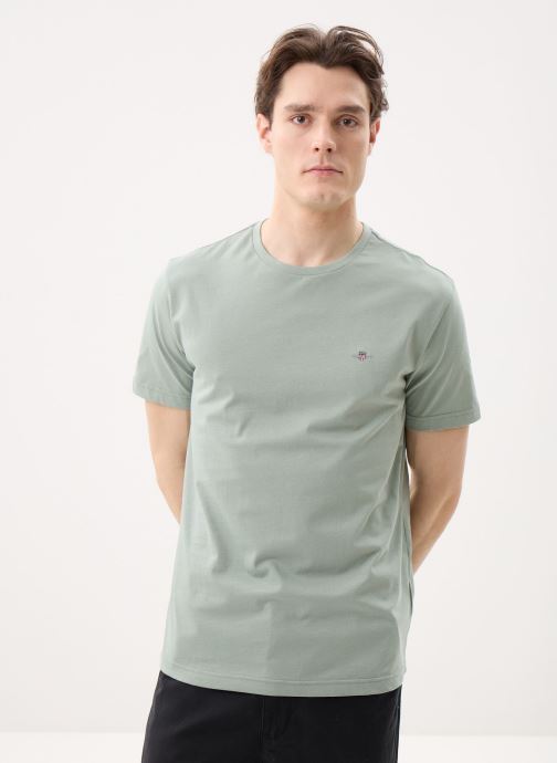GANT T-shirts met korte mouwen Reg Shield Ss T-Shirt heren grijs