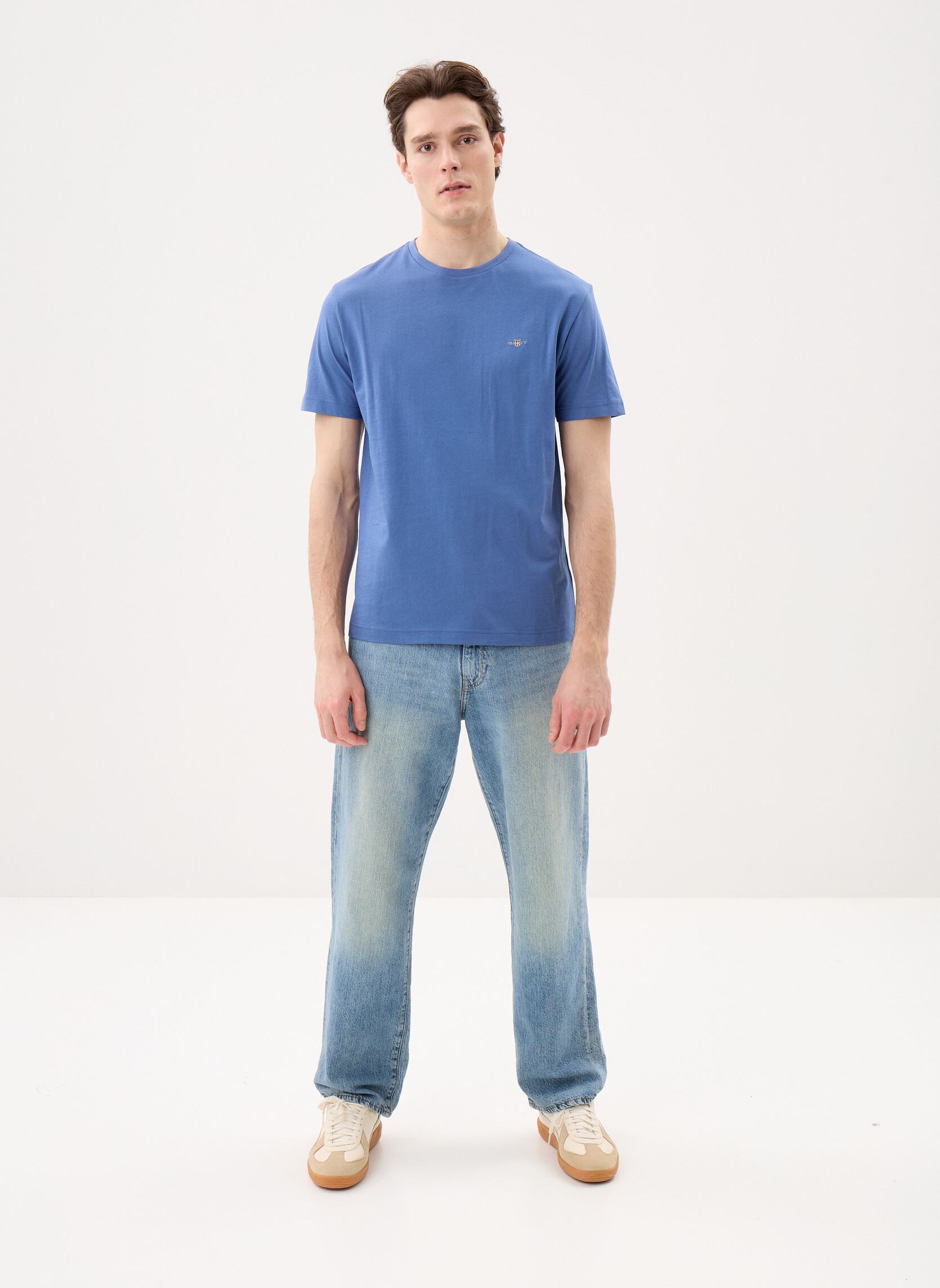 T-shirts met korte mouwen Reg Shield Ss T-Shirt heren blauw GANT T-shirts met korte mouwen Reg Shield Ss T-Shirt heren blauw VINTAGE BLUE